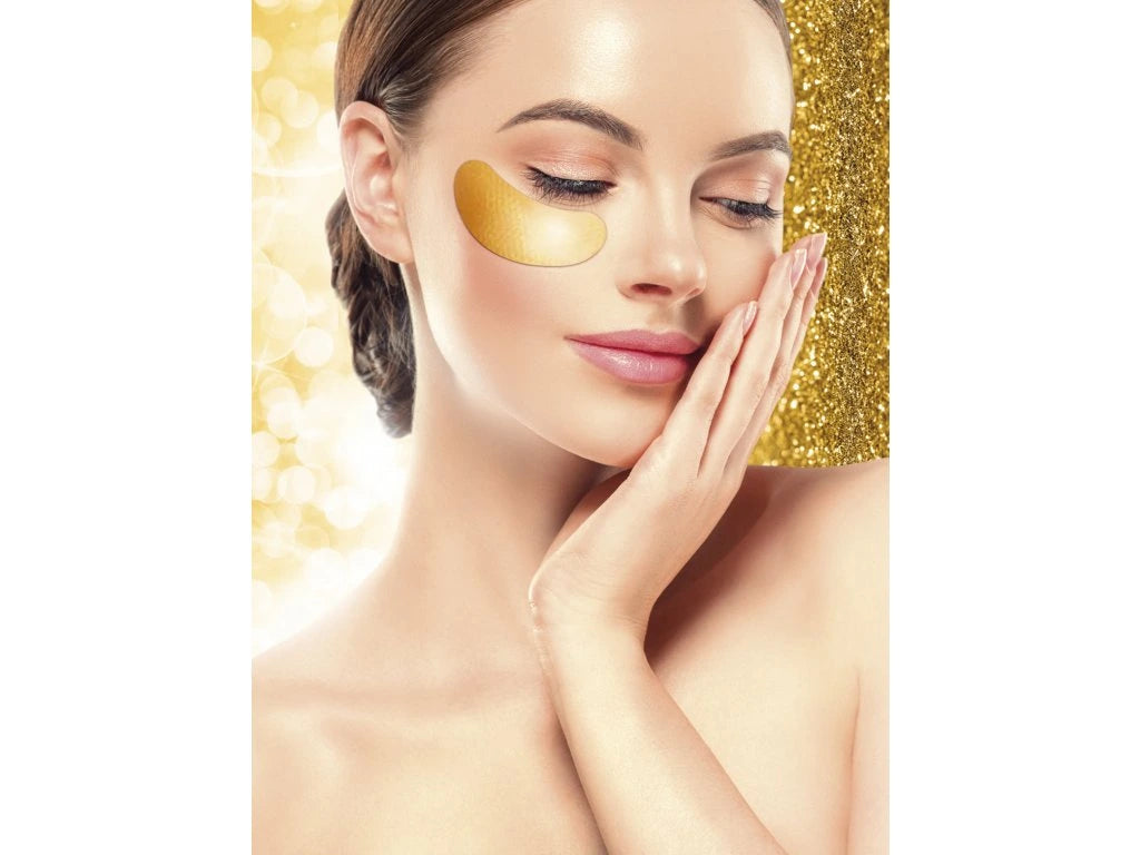 Zlatá hydrogelová oční maska HYDROGEL GOLDEN EYE Hyaluronic Booster