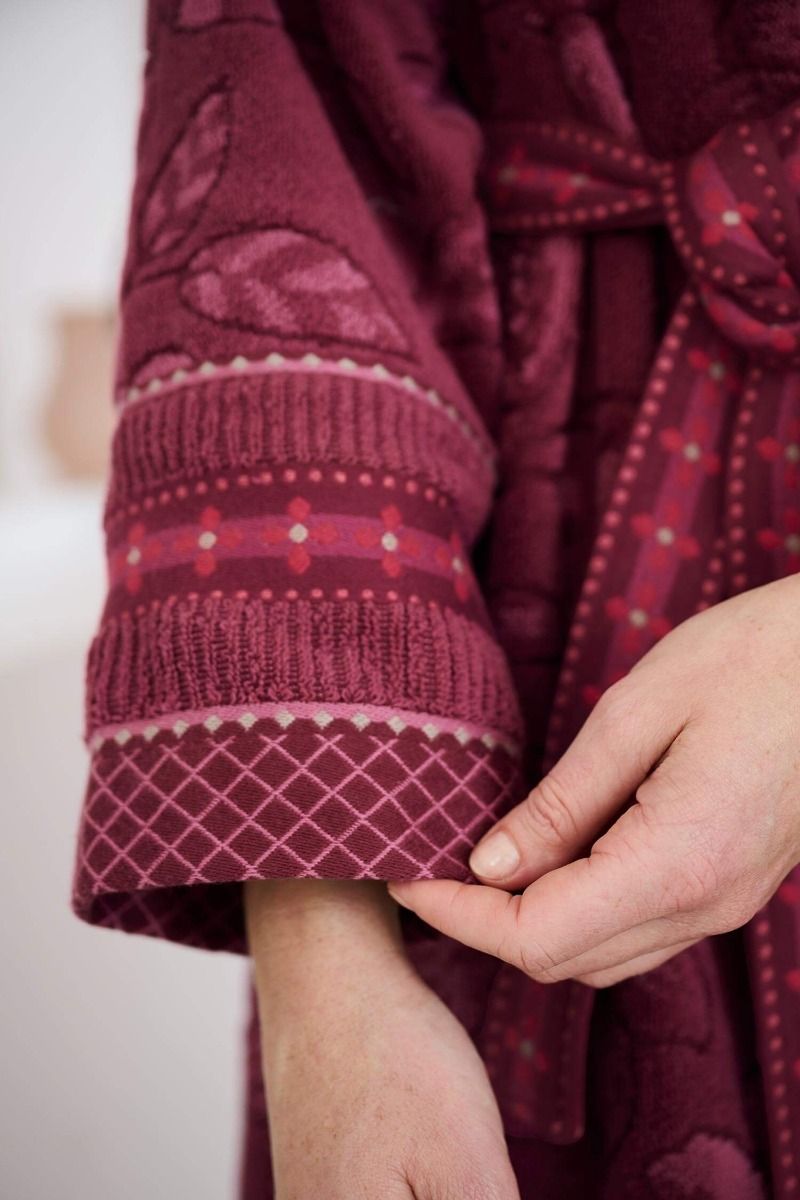Župan Jasmin Jacquard Red - Pip Studio