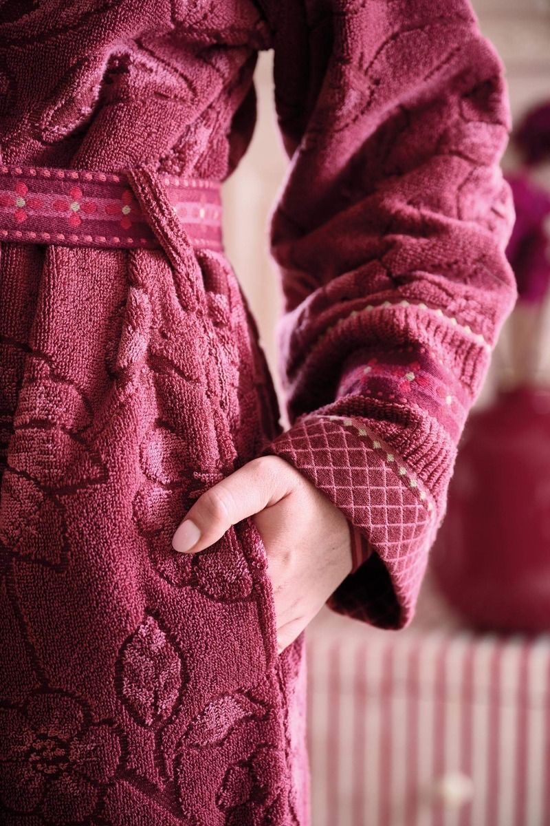Župan Jasmin Jacquard Red - Pip Studio