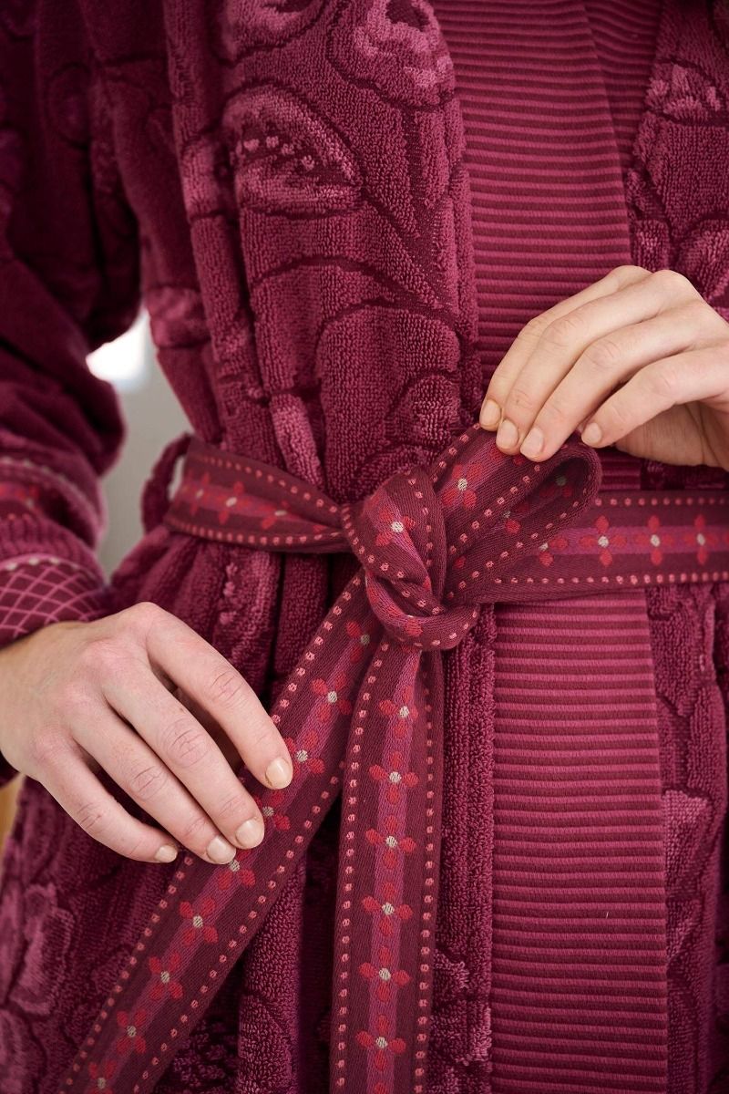 Župan Jasmin Jacquard Red - Pip Studio