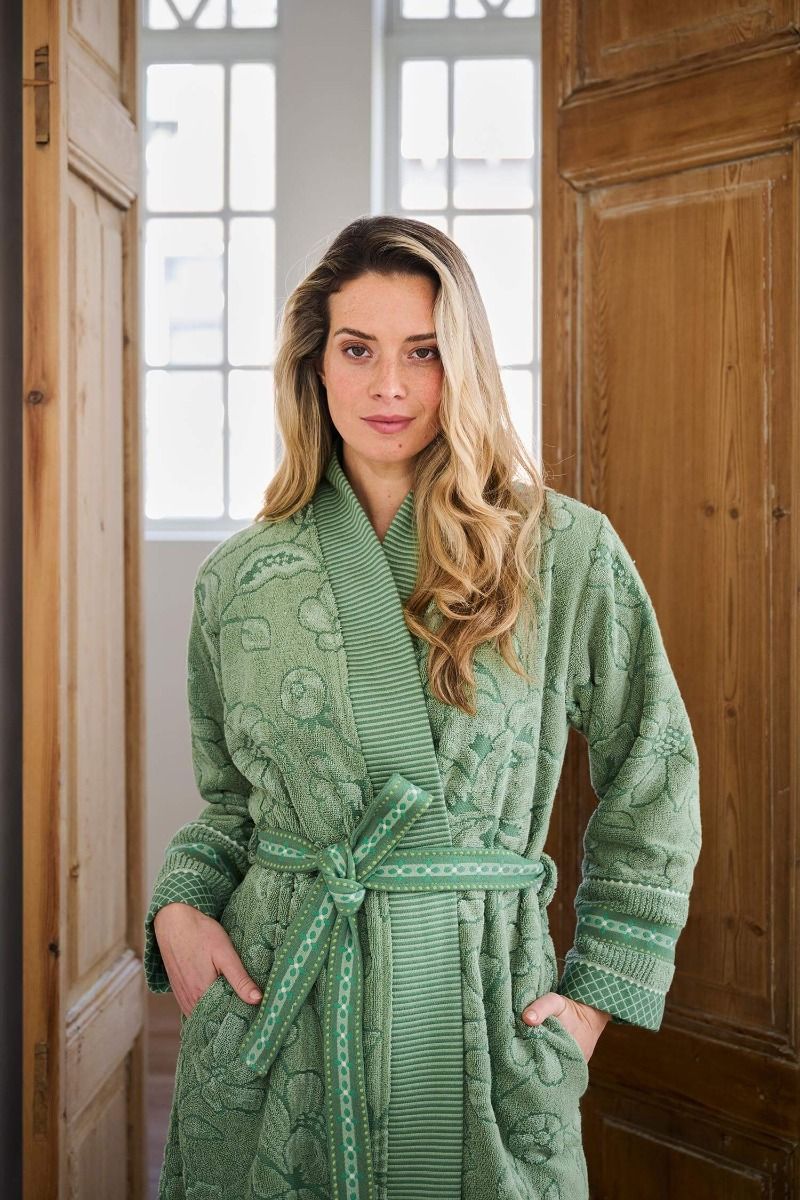 Župan Jasmin Jacquard Green - Pip Studio
