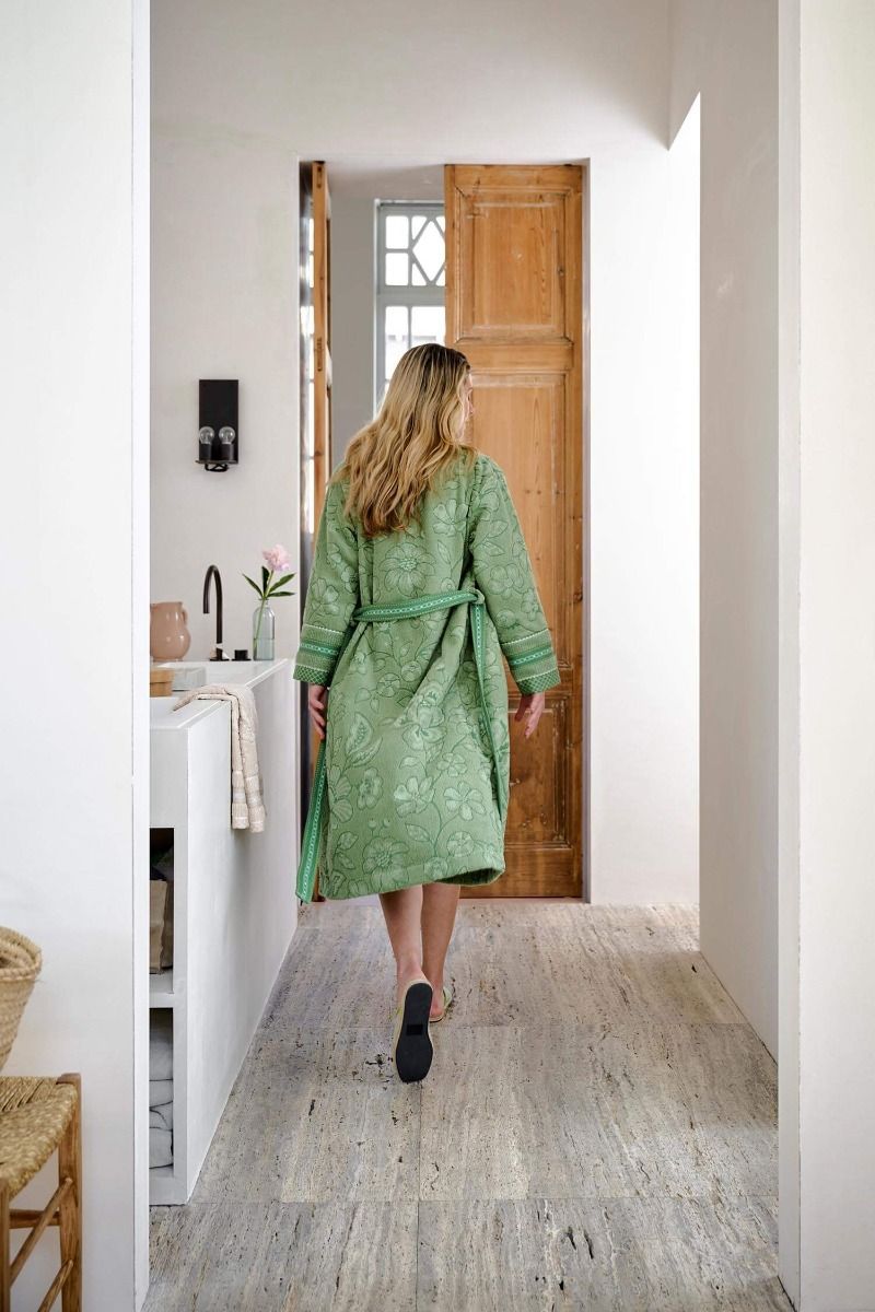Župan Jasmin Jacquard Green - Pip Studio