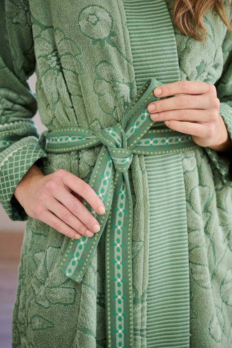 Župan Jasmin Jacquard Green - Pip Studio