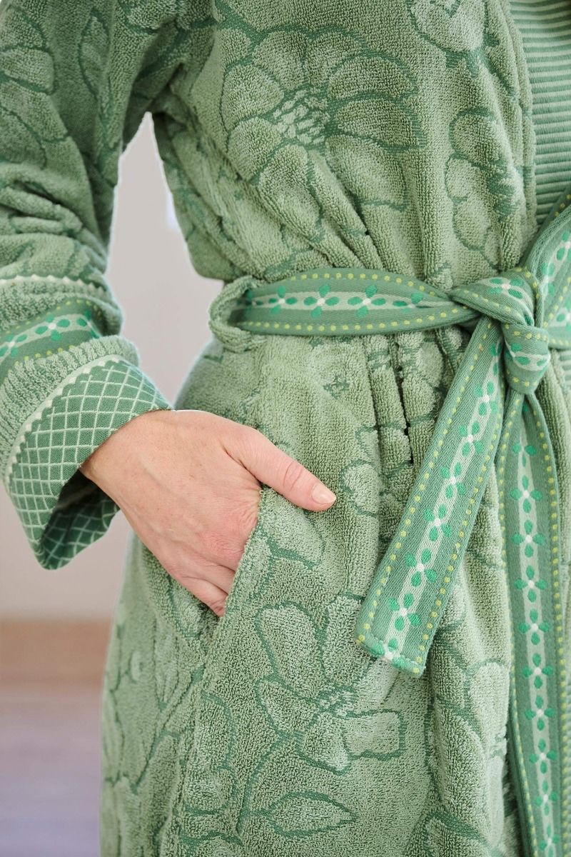 Župan Jasmin Jacquard Green - Pip Studio