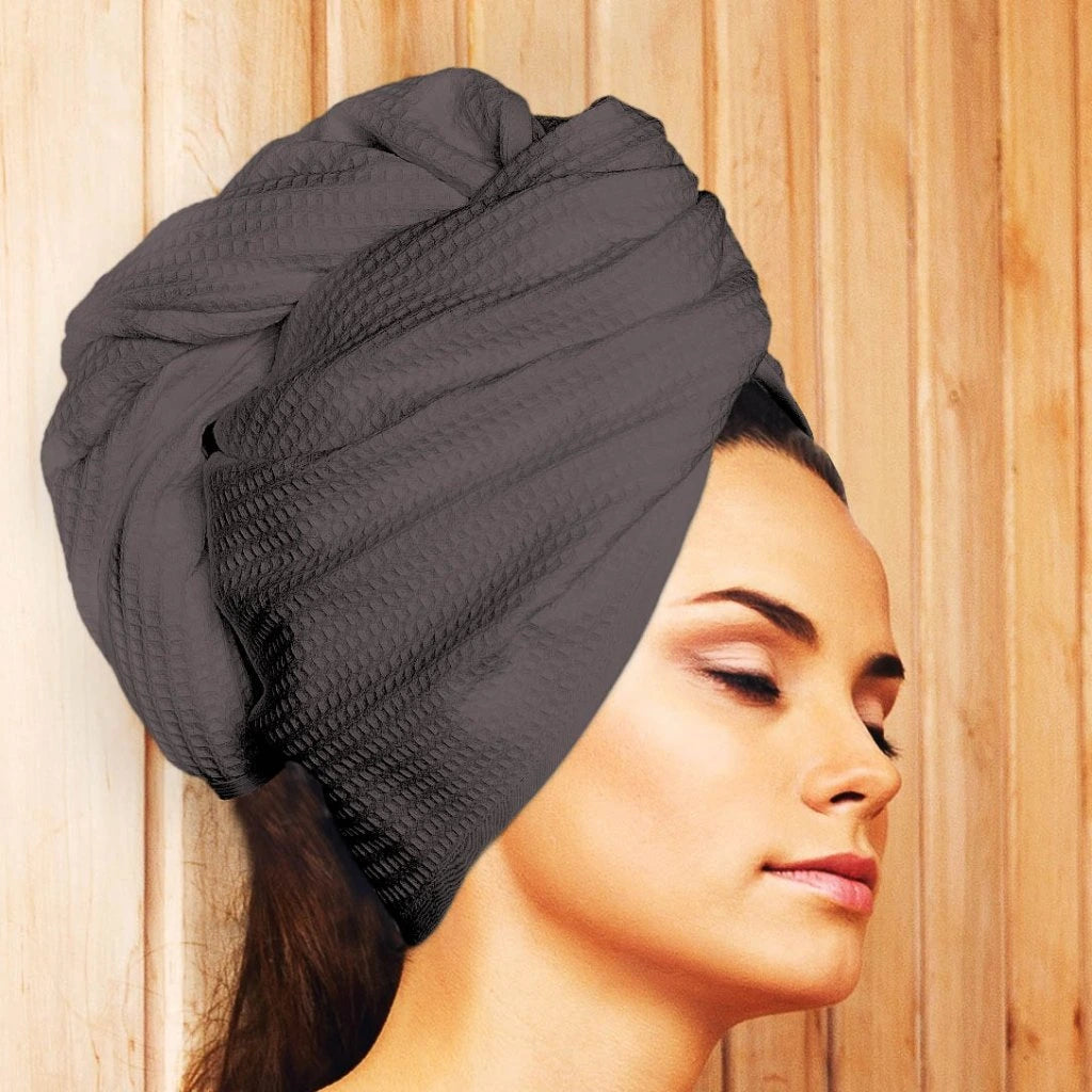 Haarturban – dunkelbraun