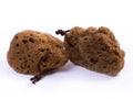 NATURSCHWAMM – BRAUNES MINERAL mit Schnur (11-12 cm)