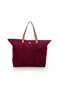 Samttasche – Tilda Tote Bag Velvet Quiltey Days – Pip Studio (rot)