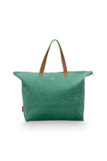 Sametová taška – Tilda Tote Bag Velvet Quiltey Days – Pip Studio (zelená)