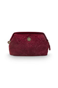 Kleine Kosmetiktasche aus Samt – Velvet Quilted Days – Pip Studio (rot)