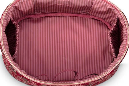 Cleo Kosmetiktasche – Gestepptes Daisy Dreams-Design - PIP Studio (rot)
