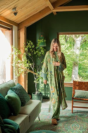 Kimono Noa – Safari Bloom Green - Pip Studio