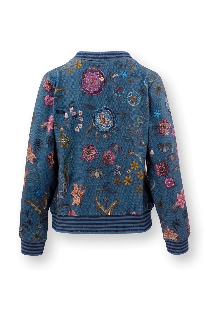 Damen-Bomberjacke Nicos – Coco Flower Blue