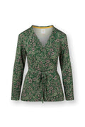 Triko s dlouhým rukávem Teagan Vest – Daisy Dreams Green - Pip Studio