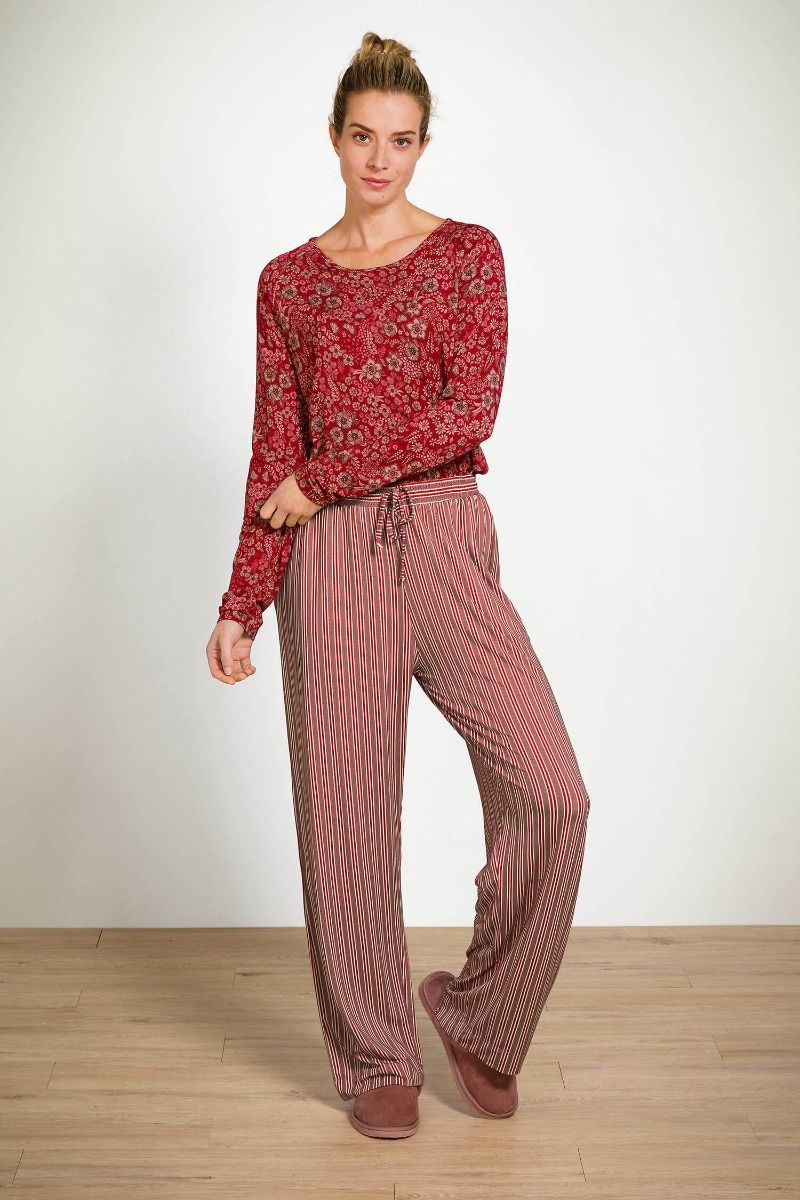 Belin Lange Hose – Kente-Streifen Rosa
