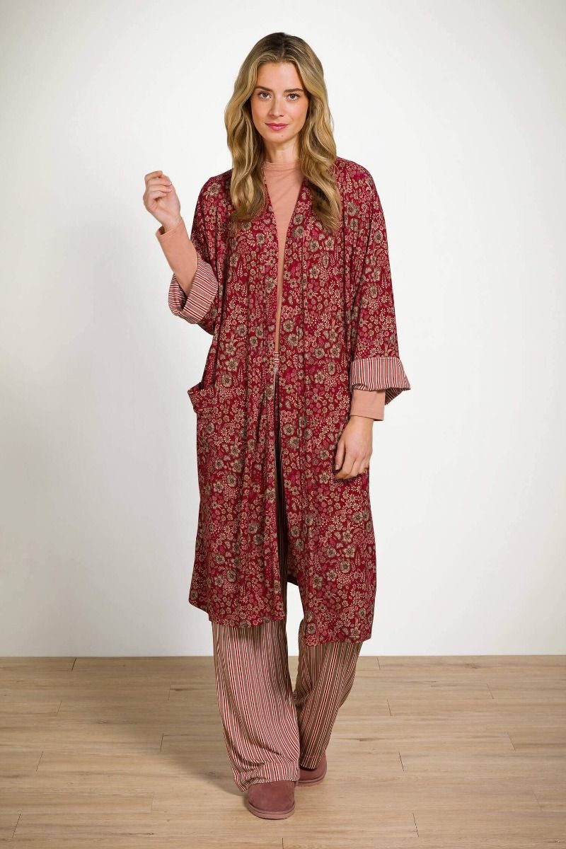 Belin Lange Hose – Kente-Streifen Rosa