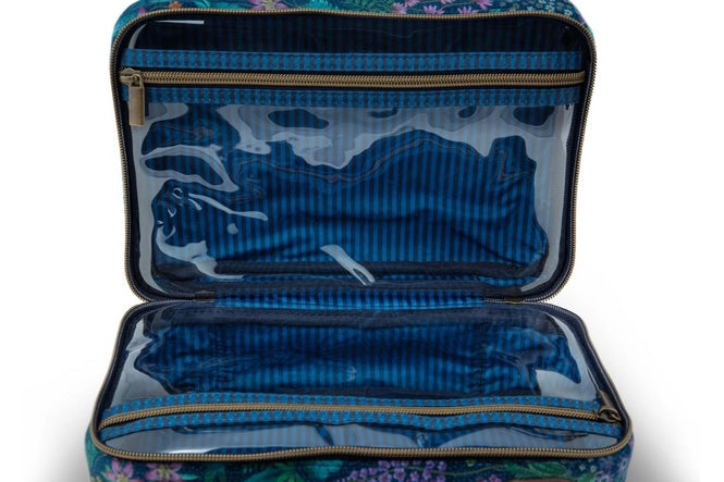 Kosmetikkoffer Casey – Querida Velvet - PIP Studio (blau)