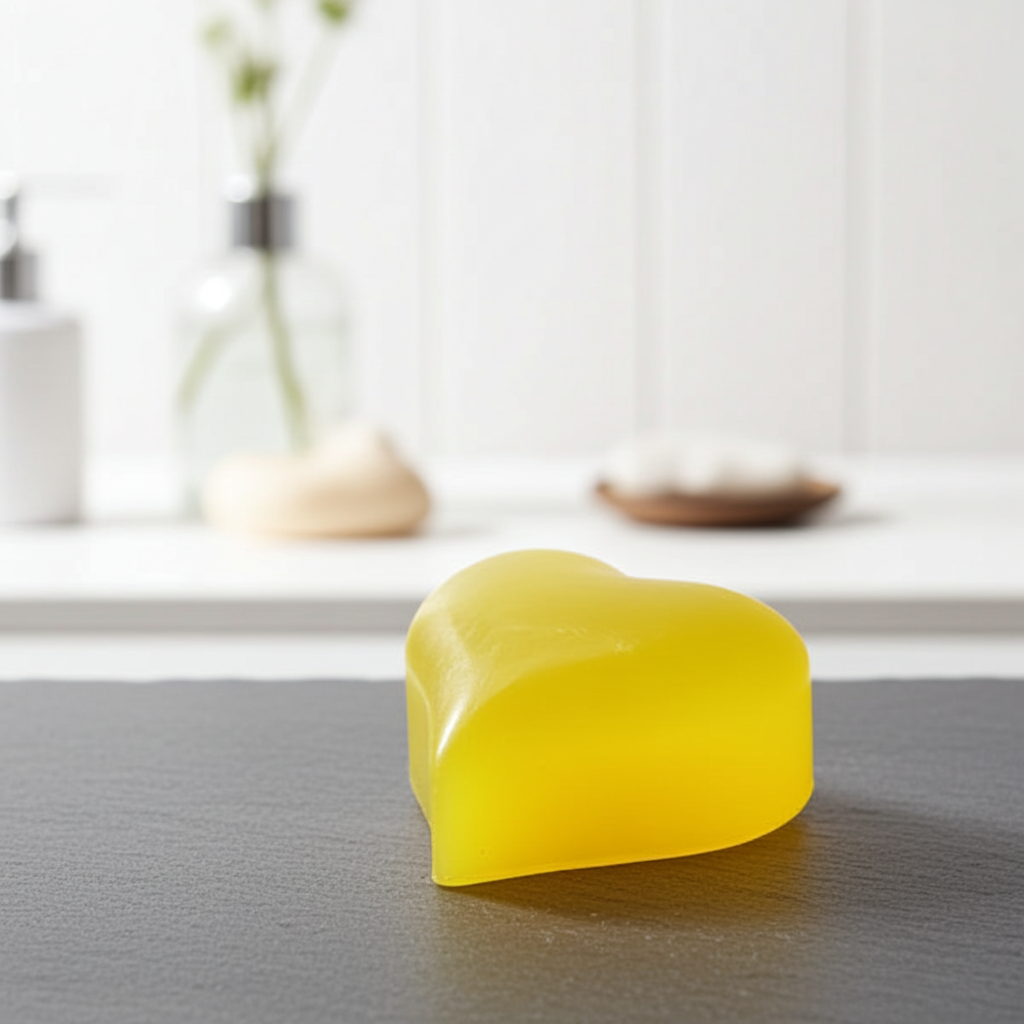 Přírodní mýdlo s kozím mlékem Lemongras – srdíčko