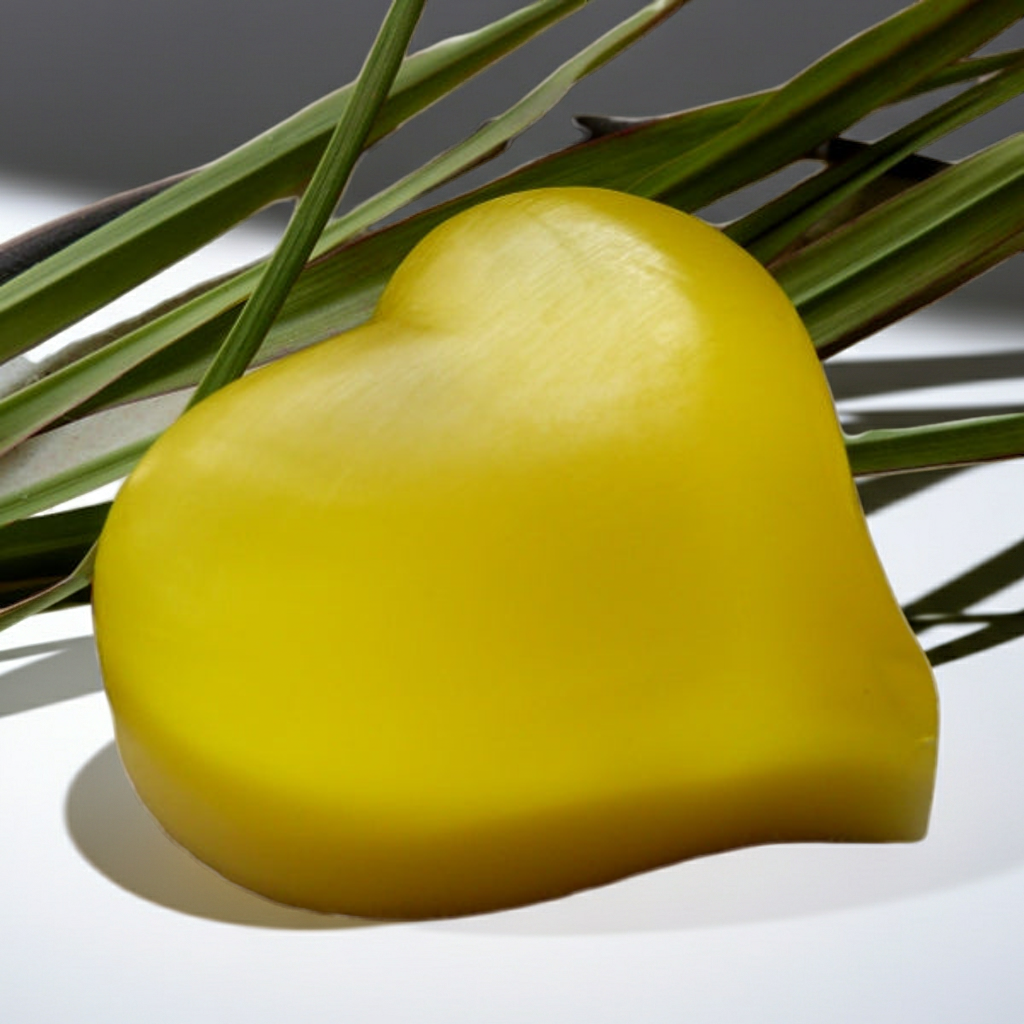 Přírodní mýdlo s kozím mlékem Lemongras – srdíčko