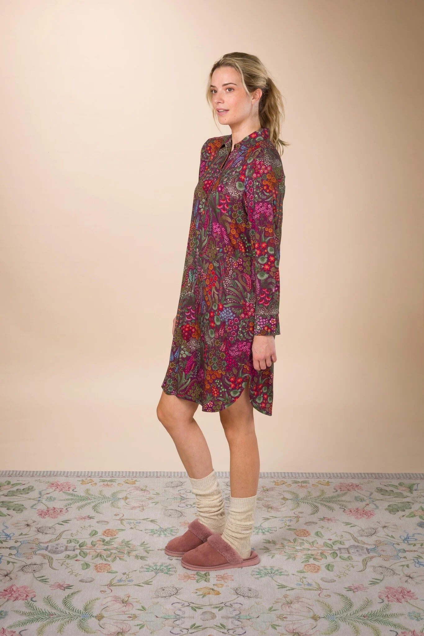 Daaltje Nachthemd – Querida Pink