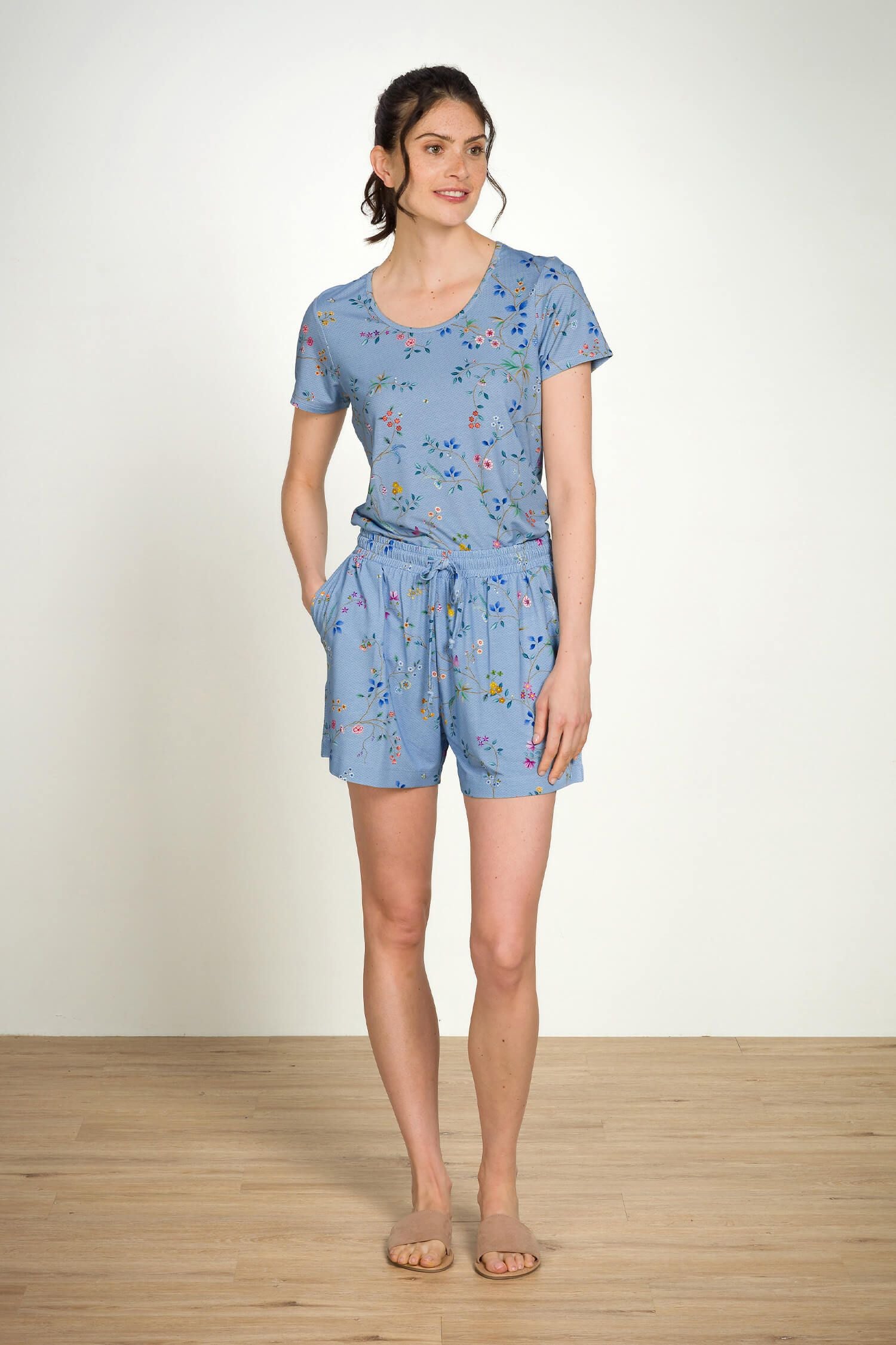 Delhi Dreams Blue Short Bob Trousers