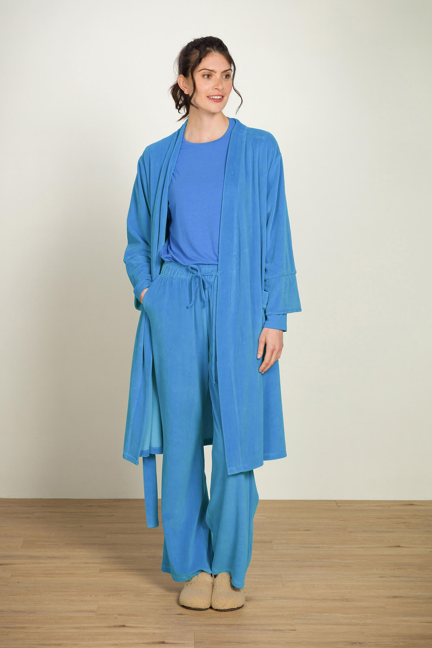 Dlouhé sametové kalhoty Britta Blue - Pip Studio