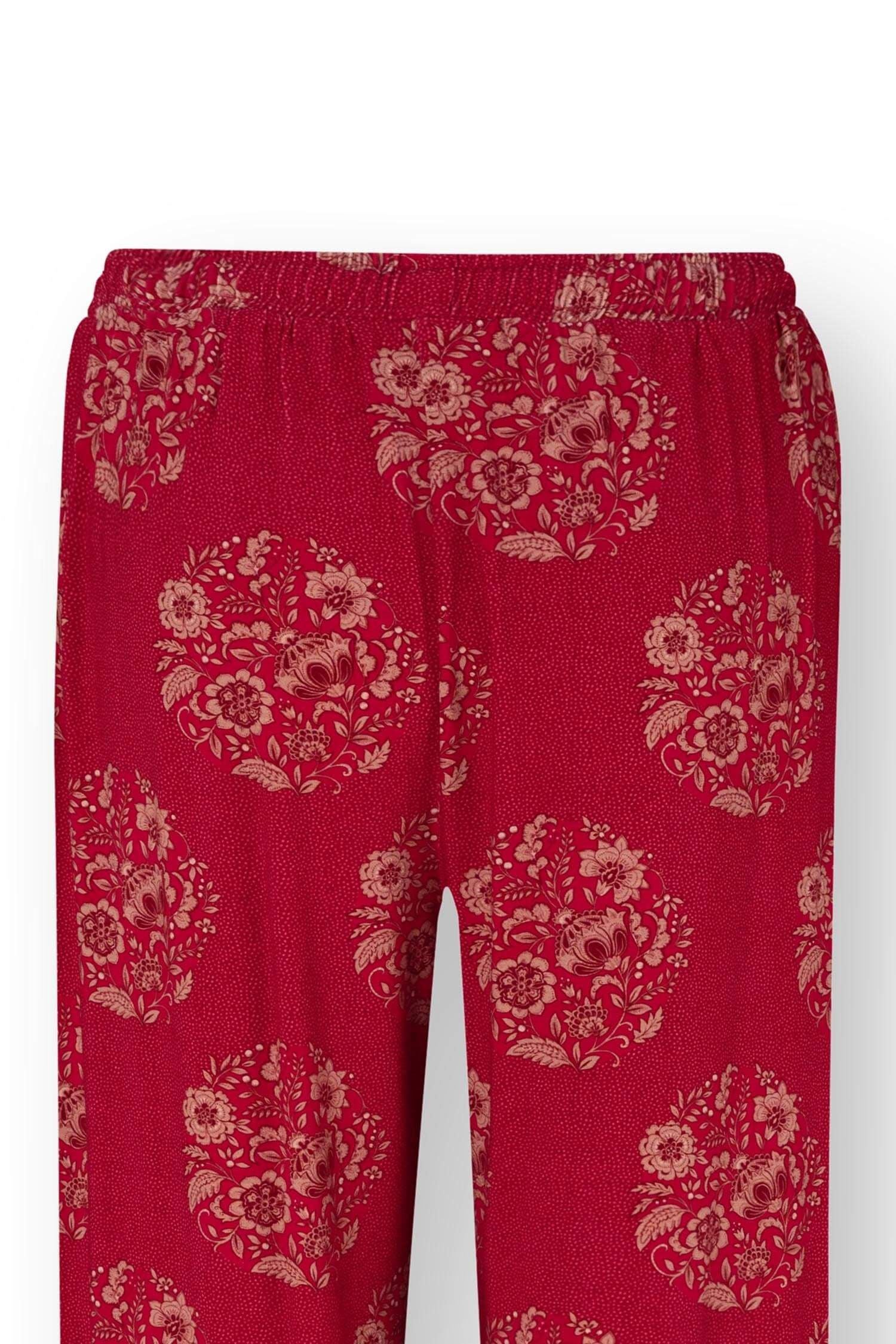 Dlouhé kalhoty Belin Namaste Red - Pip Studio