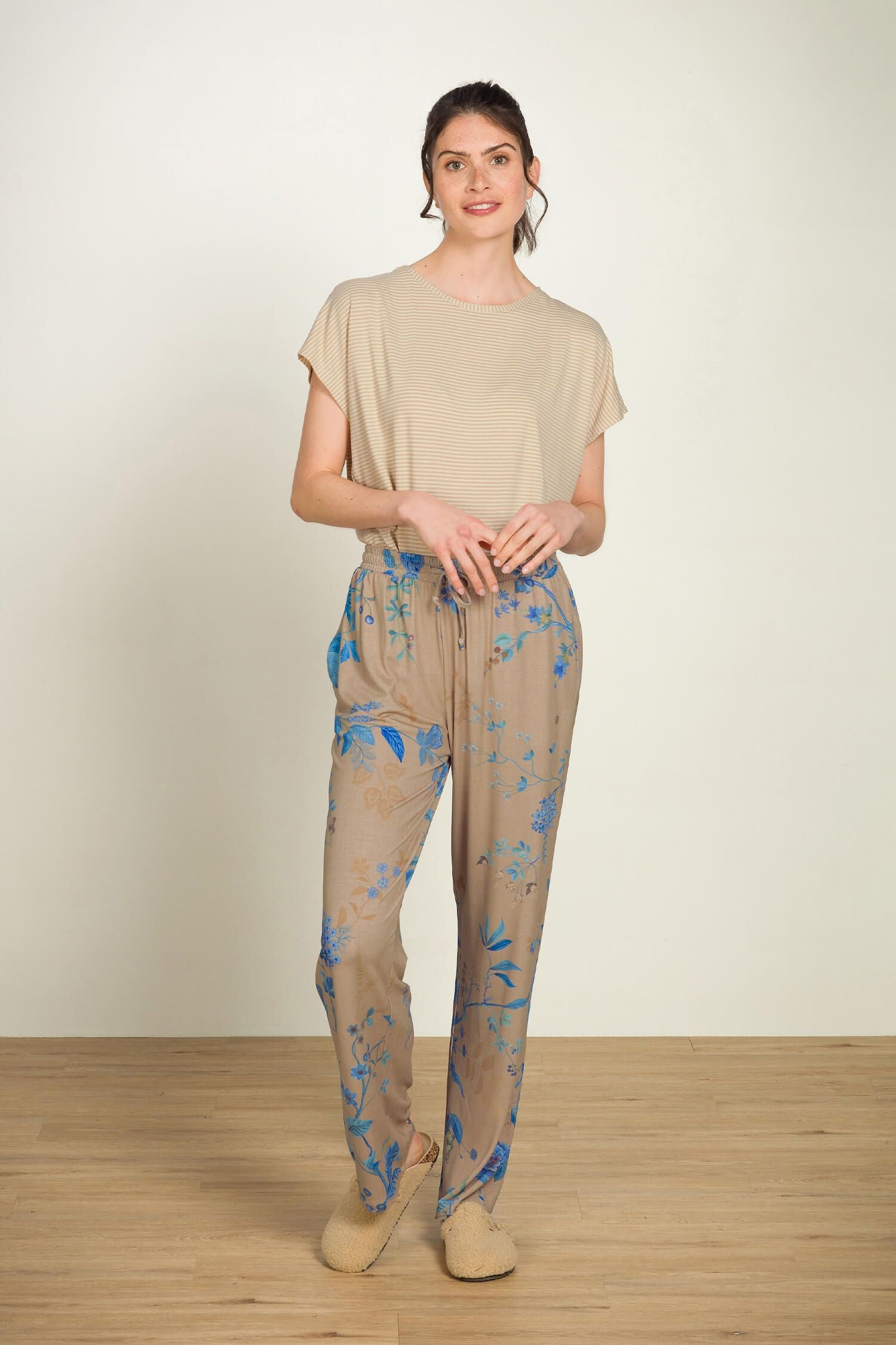 Dlouhé kalhoty Belin Marigold Blue - Pip Studio