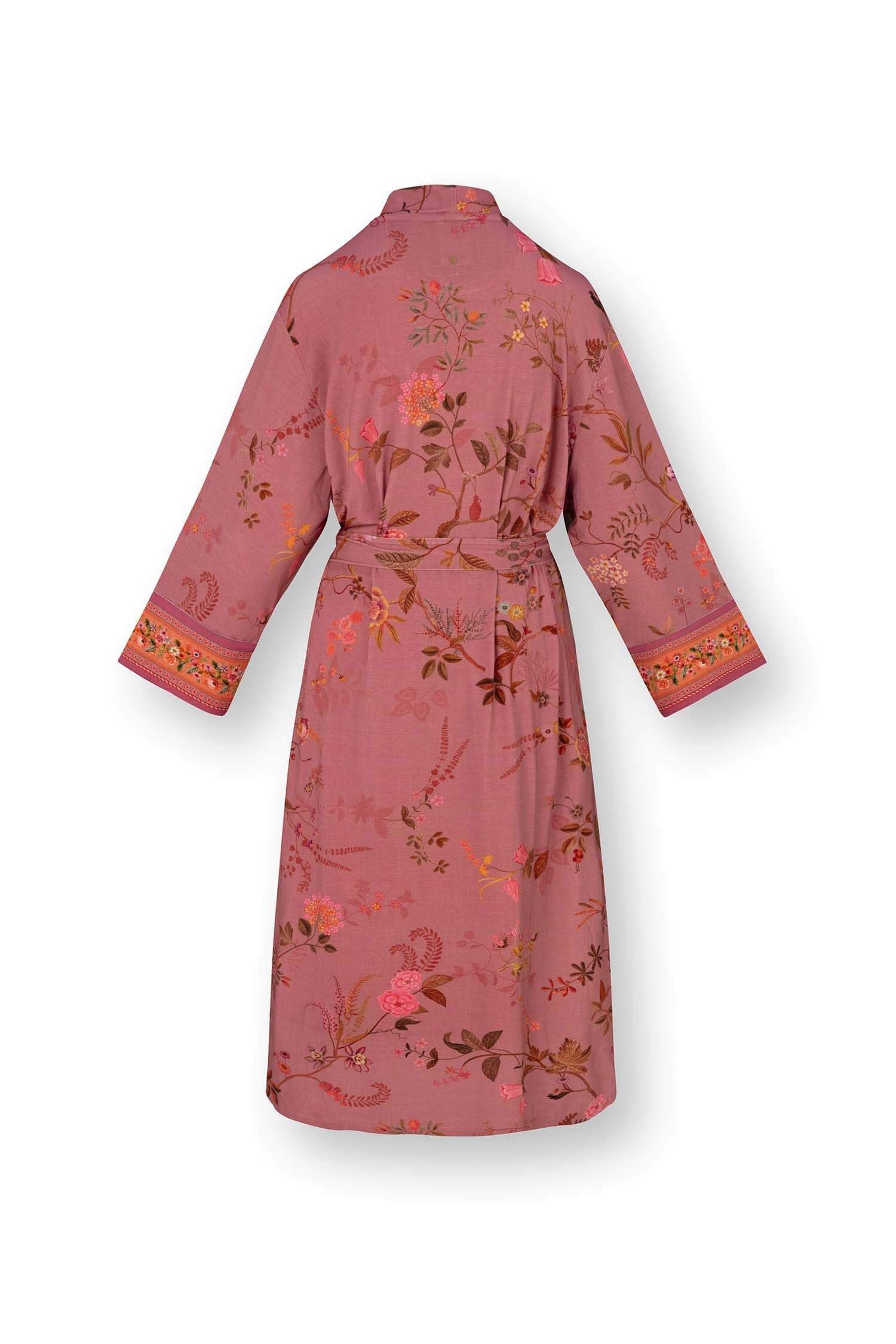 Kimono Noa Bodhi Flower Dark Pink - Pip Studio