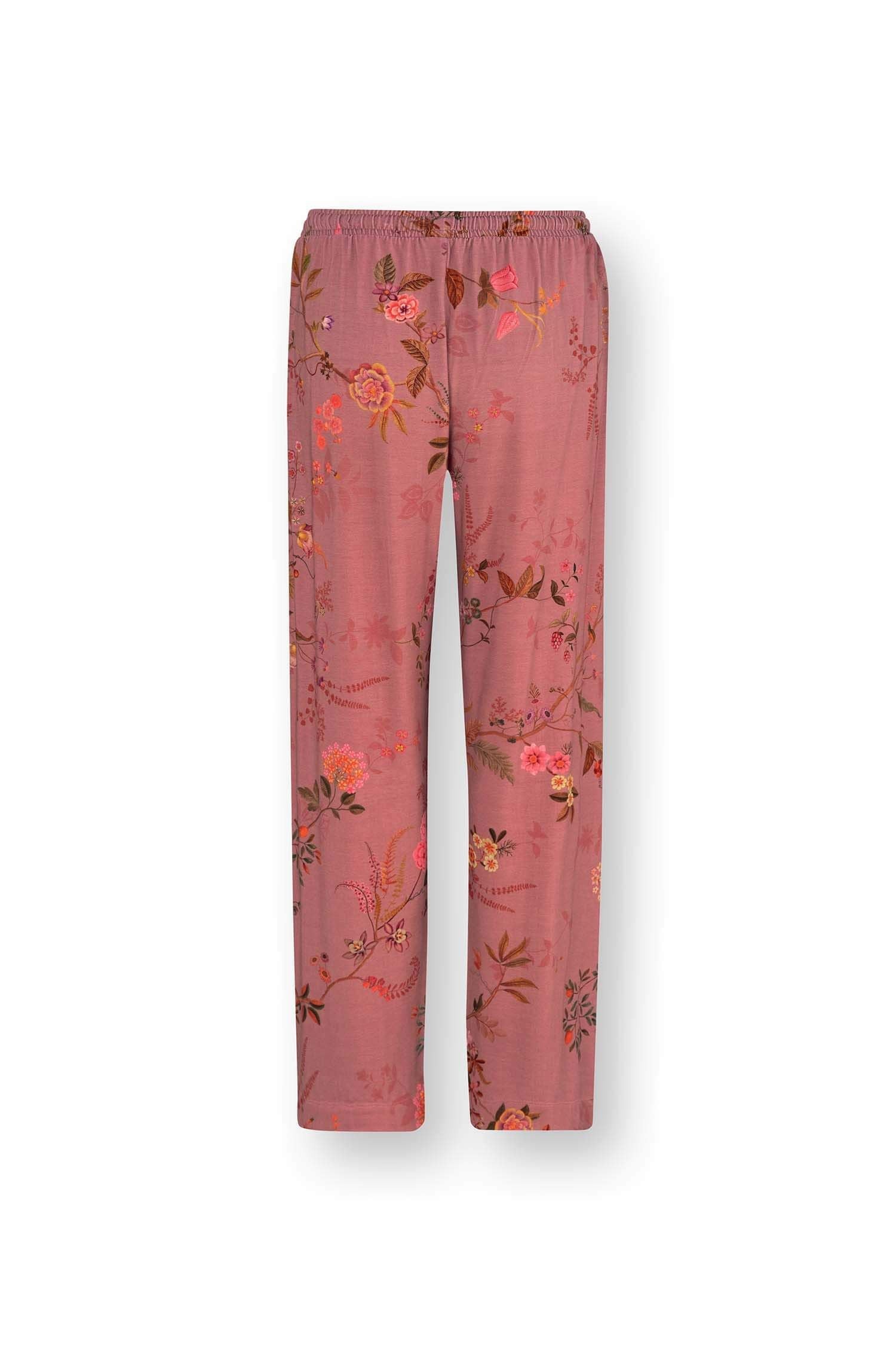 Belin Bodhi Flower long pants dark pink