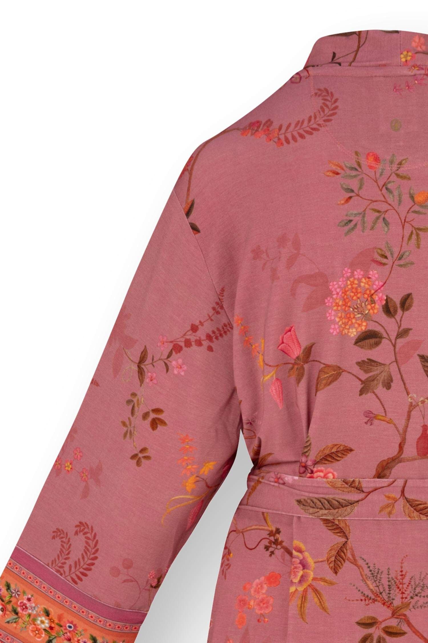 Kimono Noa Bodhi Flower Dark Pink - Pip Studio