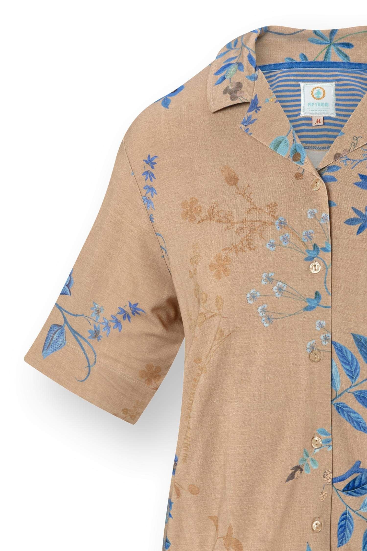 Košile Flora Marigold Blue - Pip Studio