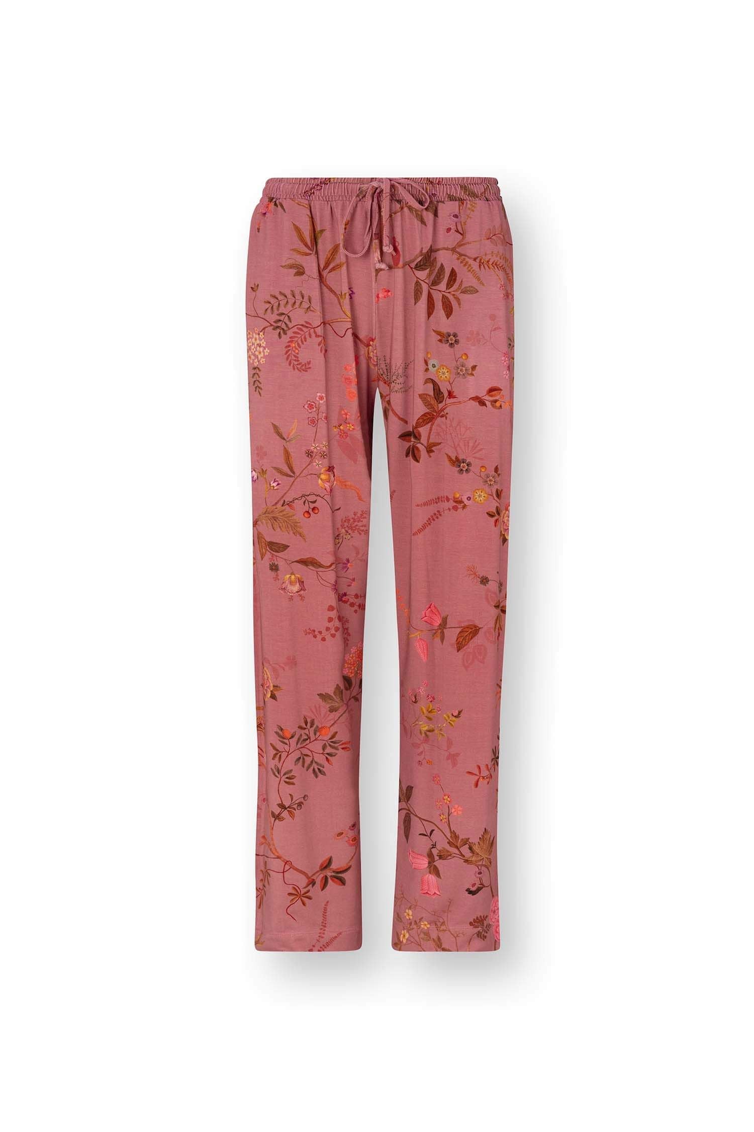 Belin Bodhi Flower long pants dark pink
