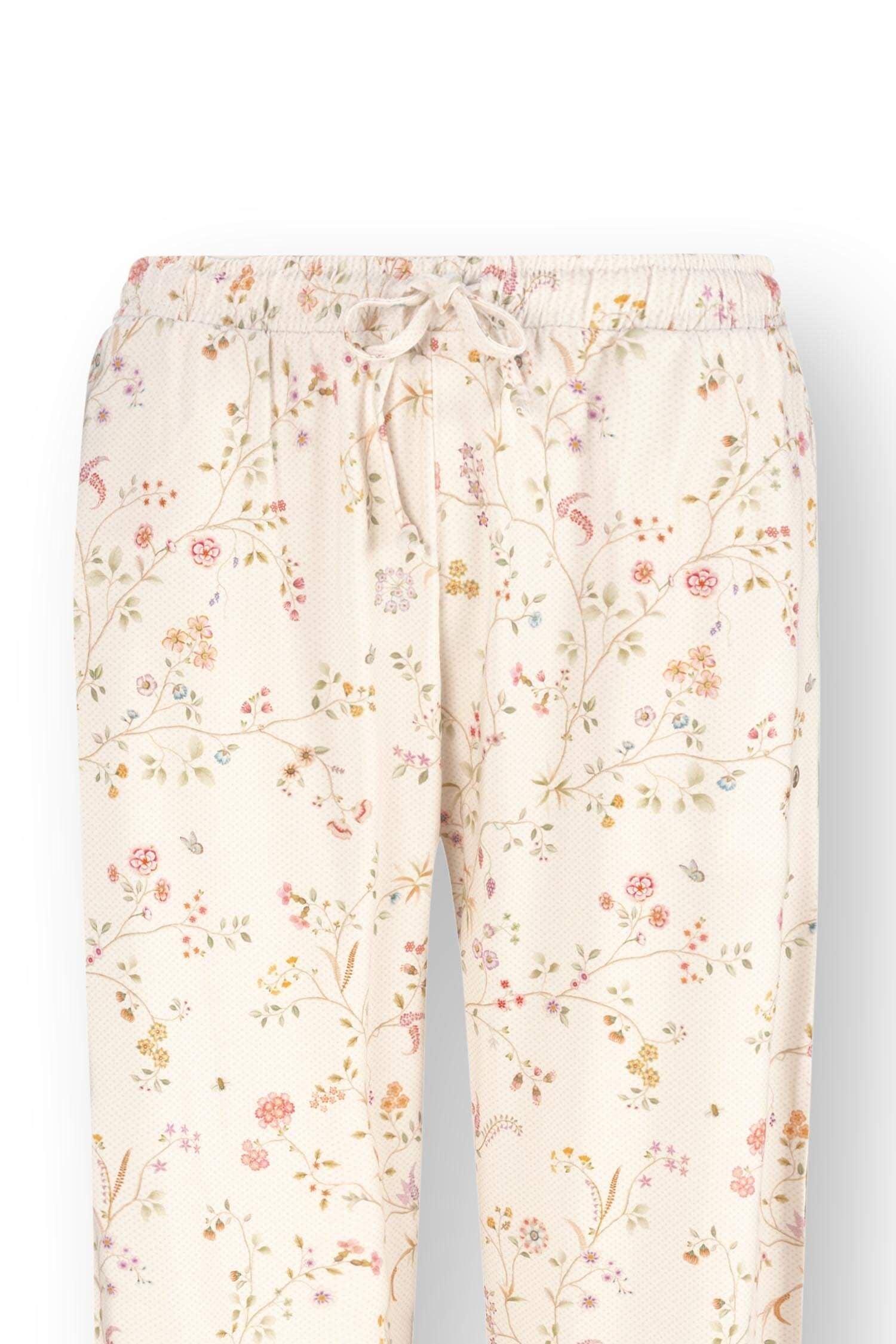Belin Little Delhi lange Hose in Cremeweiß