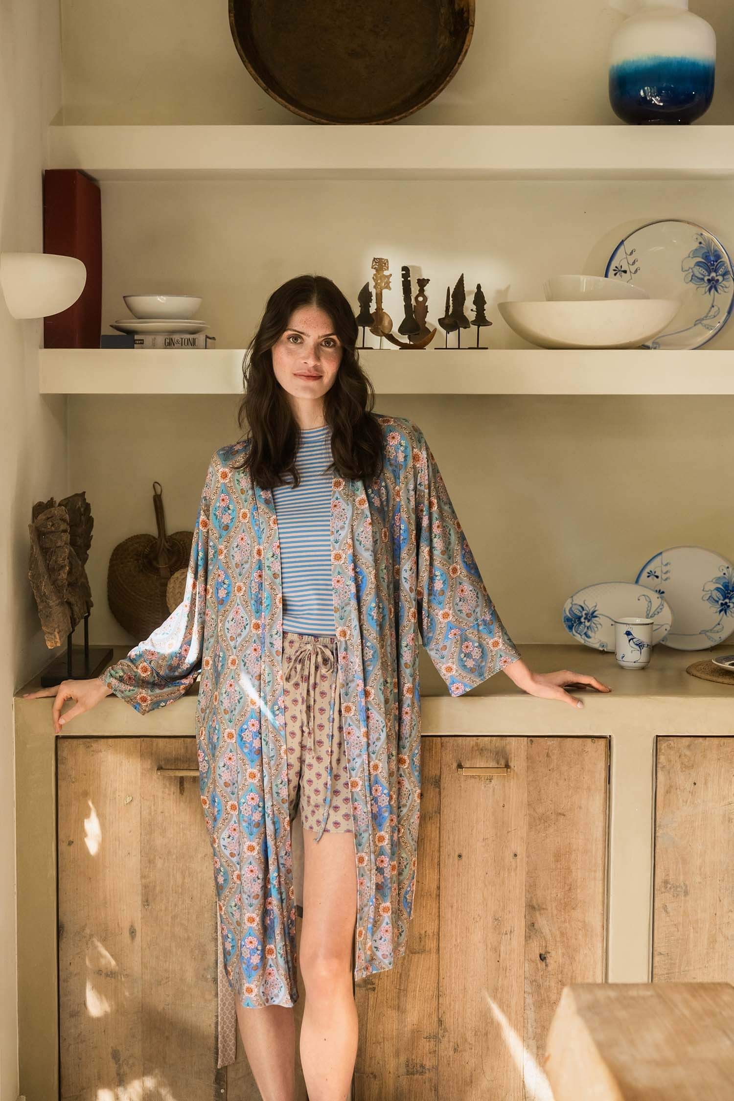 Kimono Naomi Ornamento Blue - Pip Studio