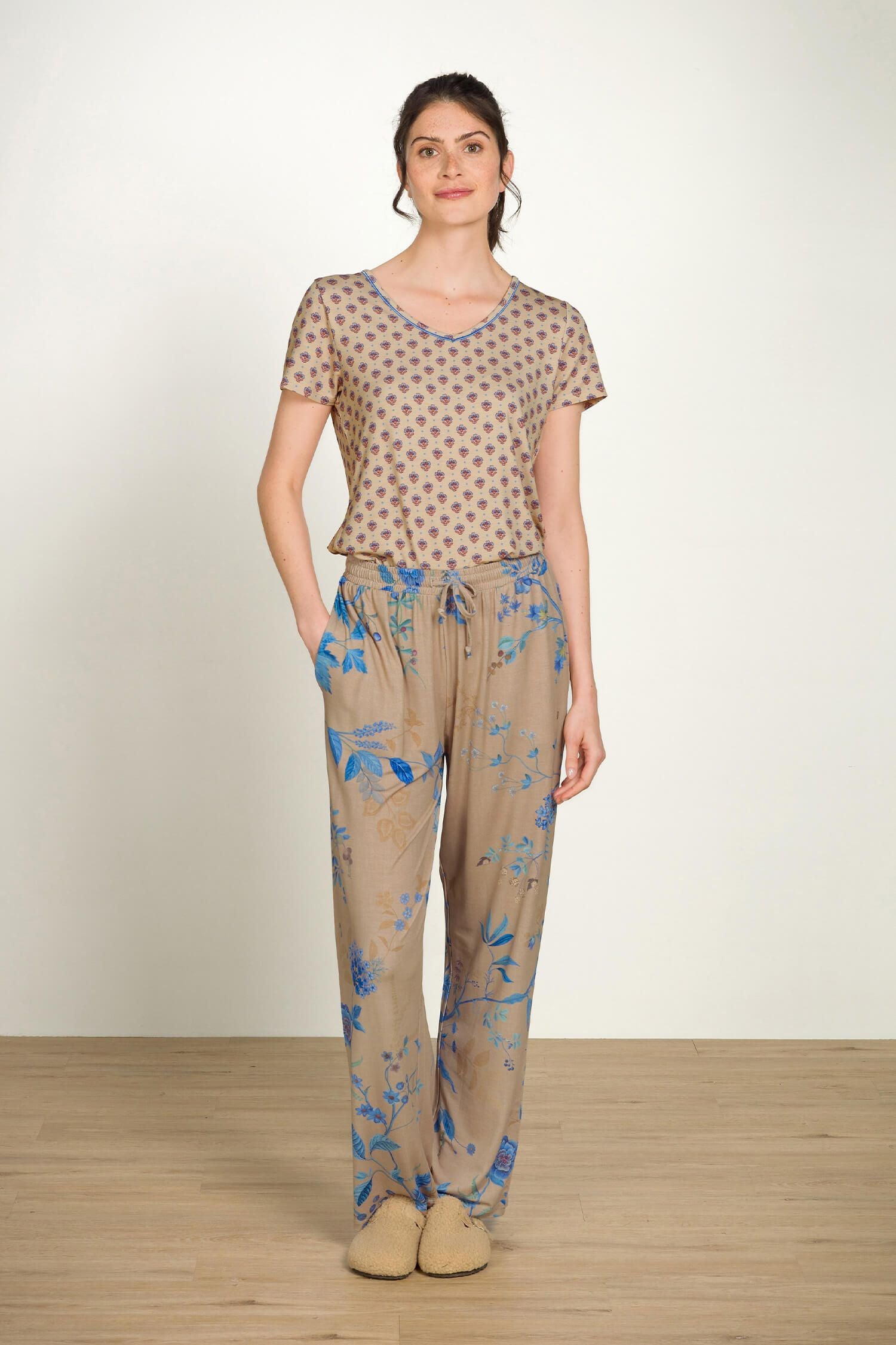 Dlouhé kalhoty Belin Marigold Blue - Pip Studio