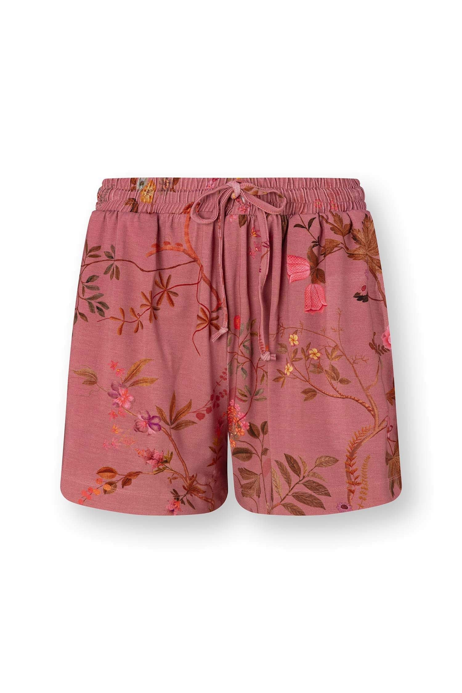 Dark Pink Bodhi Floral Bob Shorts