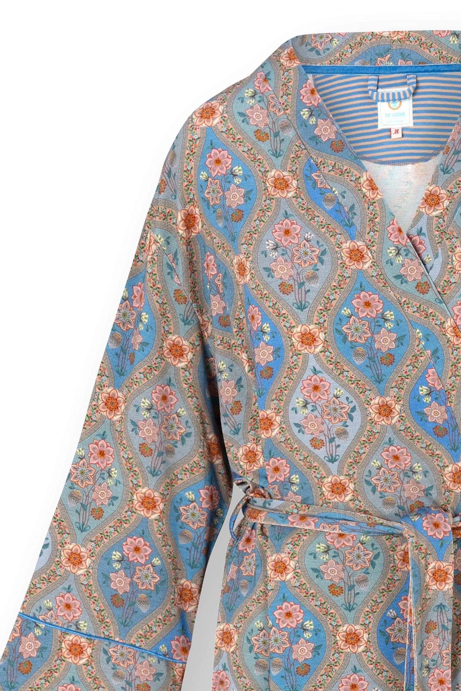 Kimono Naomi Ornament Blau