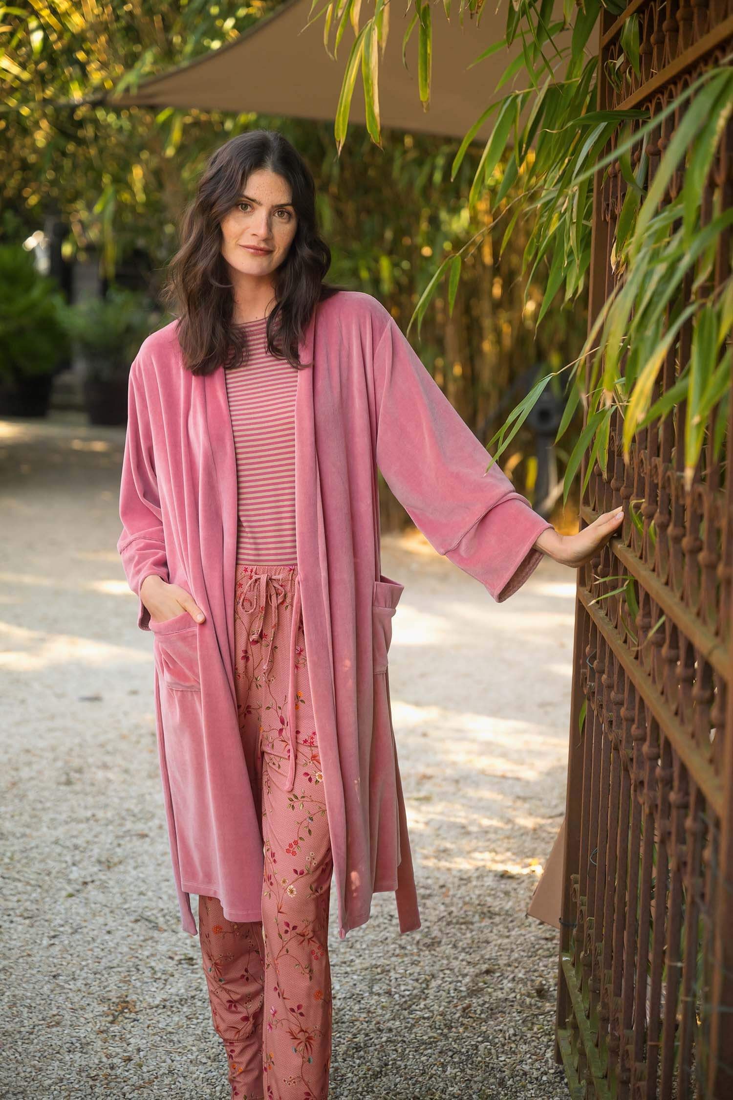 Kimono Naomi - Samtgrün