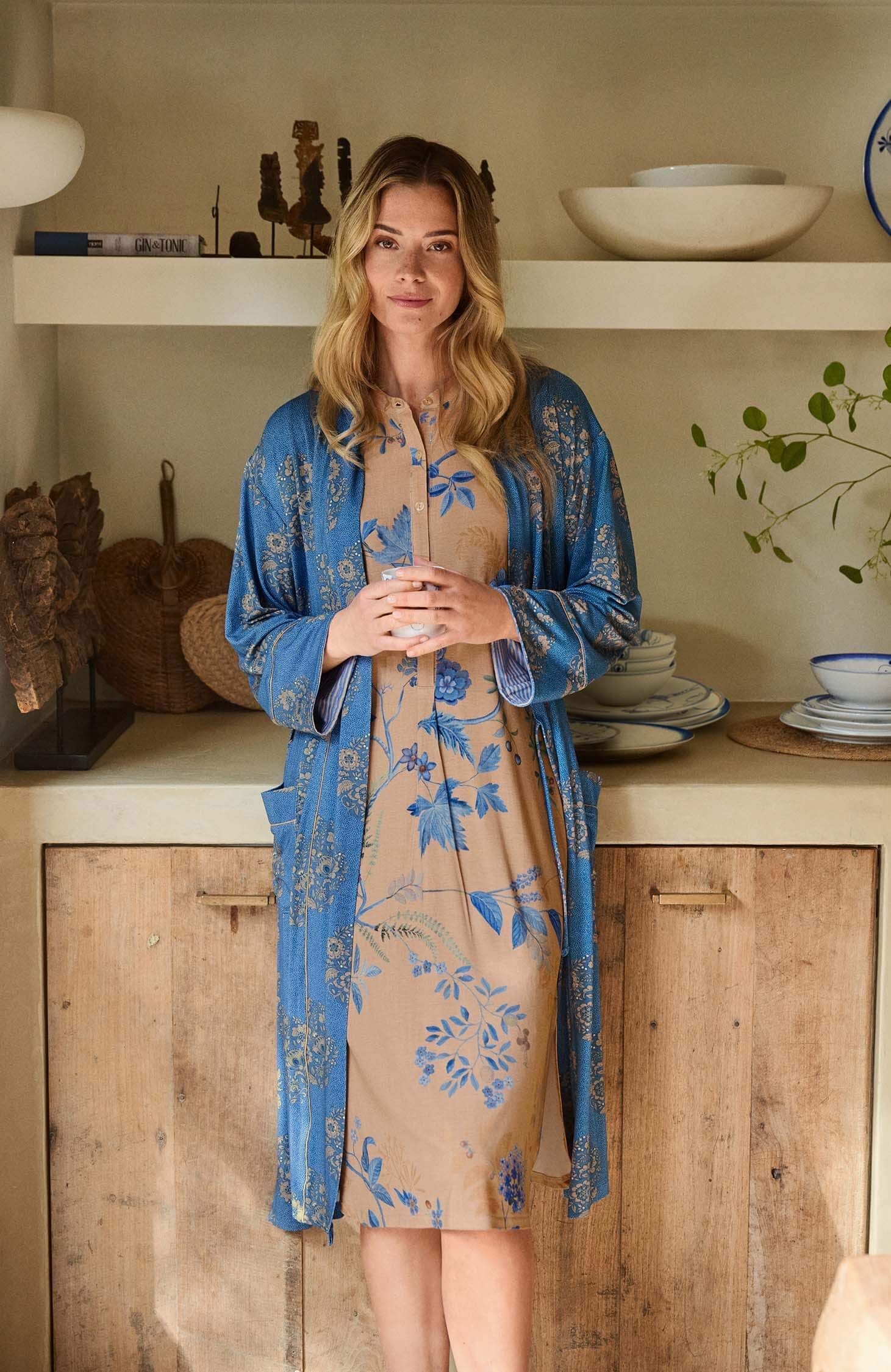 Noční košile Dalia Marigold Blue - Pip Studio