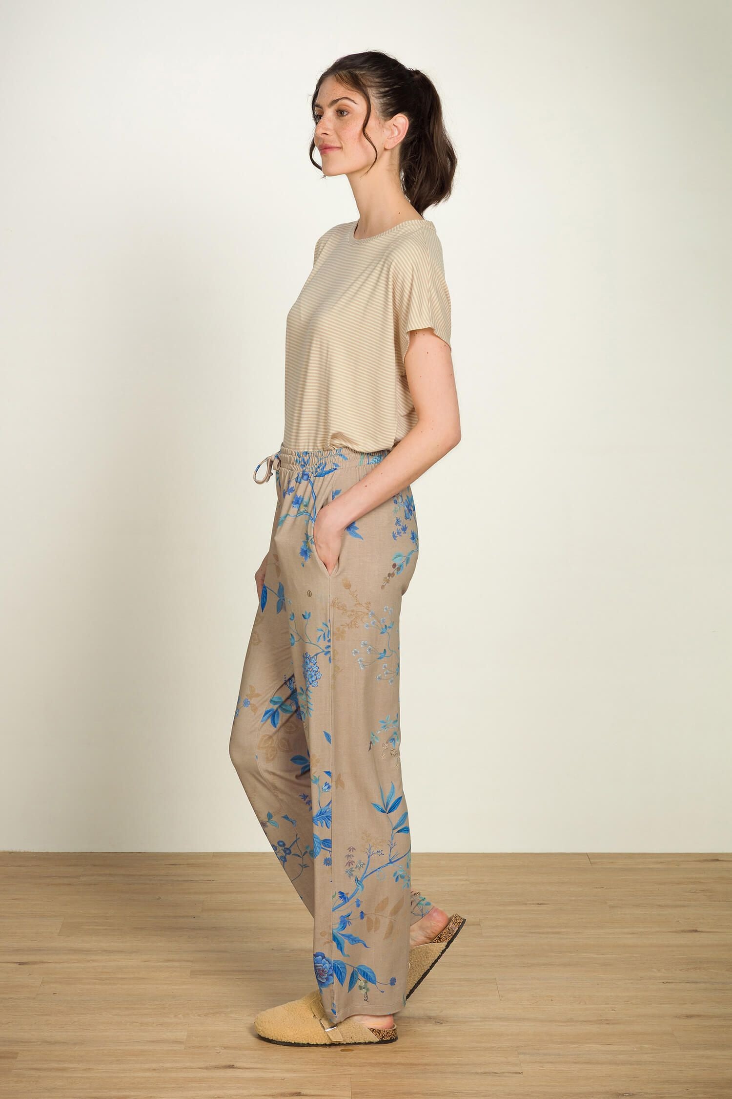 Dlouhé kalhoty Belin Marigold Blue - Pip Studio