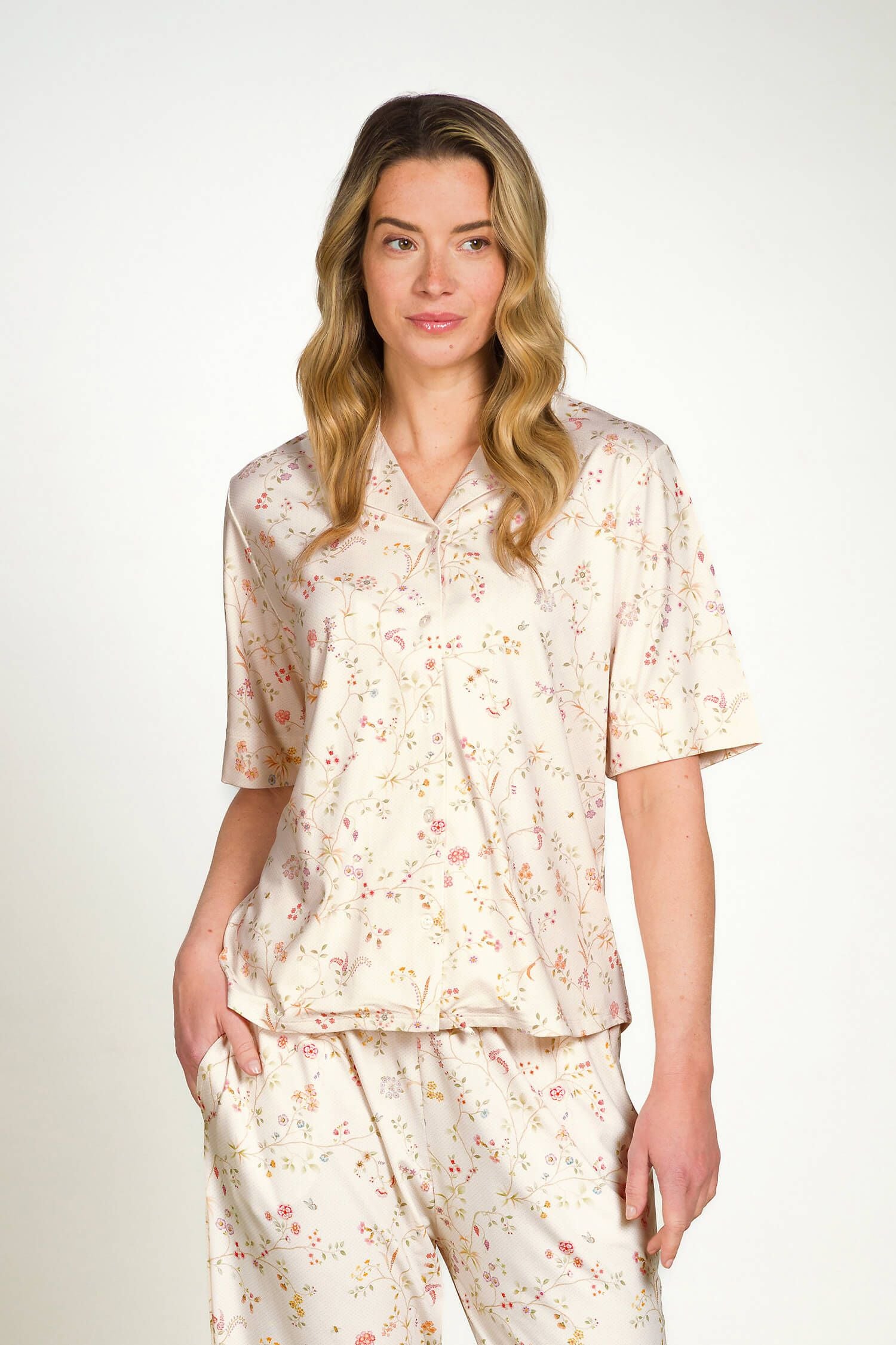 Košile Flora Little Delhi Off White - Pip Studio