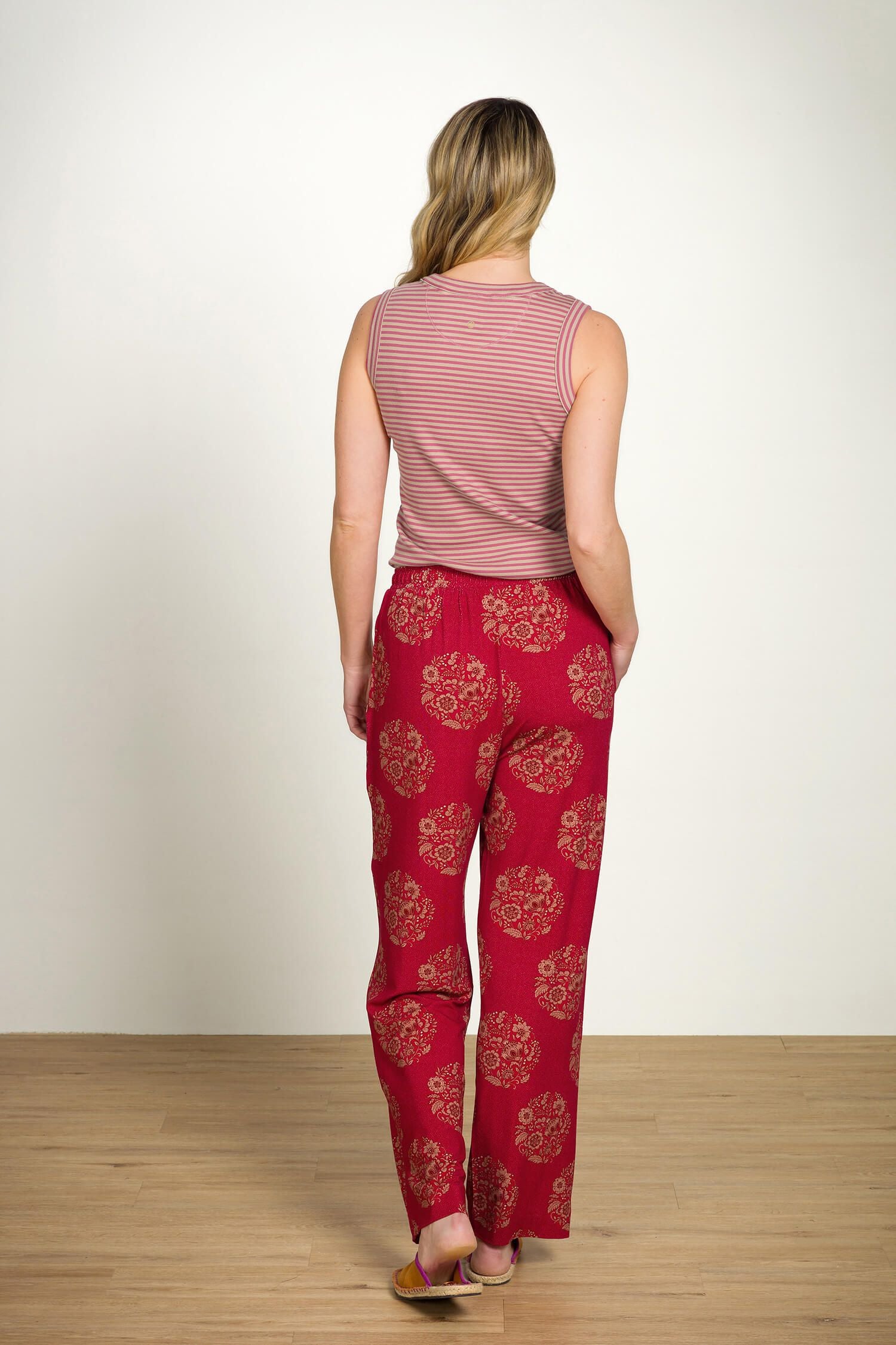 Dlouhé kalhoty Belin Namaste Red - Pip Studio