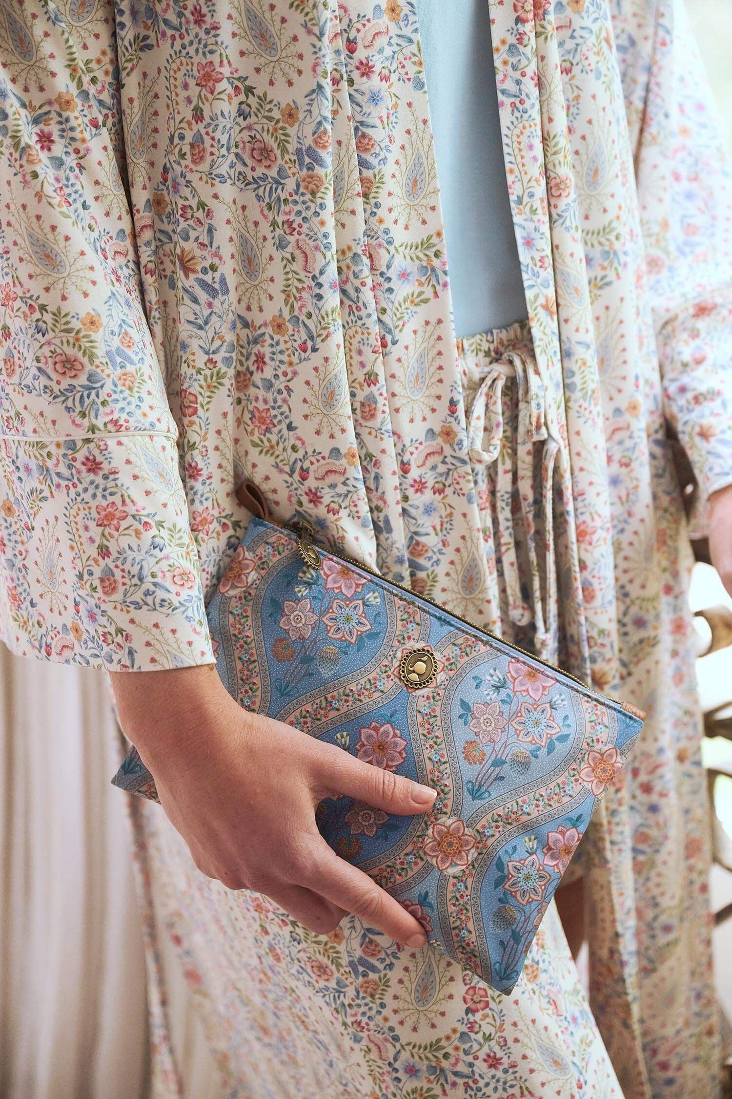 Kosmetiktasche - Charly Ornamento - Pip Studio (blau)