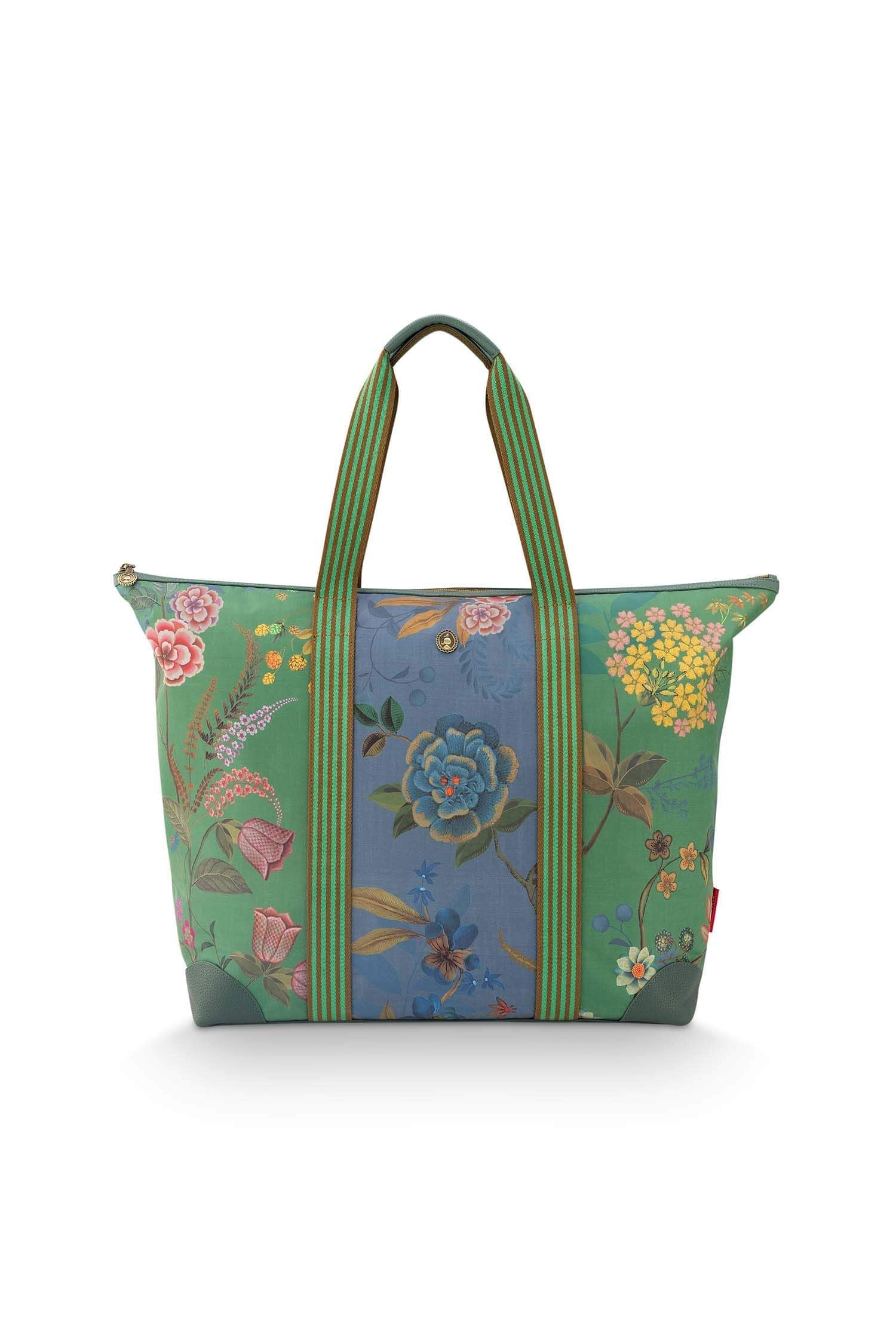 Taška velká - Tilda Large Bodhi Flower - Pip Studio (zelená)