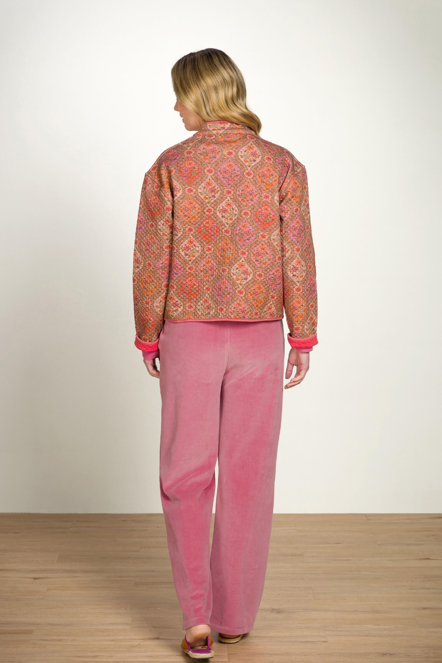 Dlouhé sametové kalhoty Britta Pink - Pip Studio