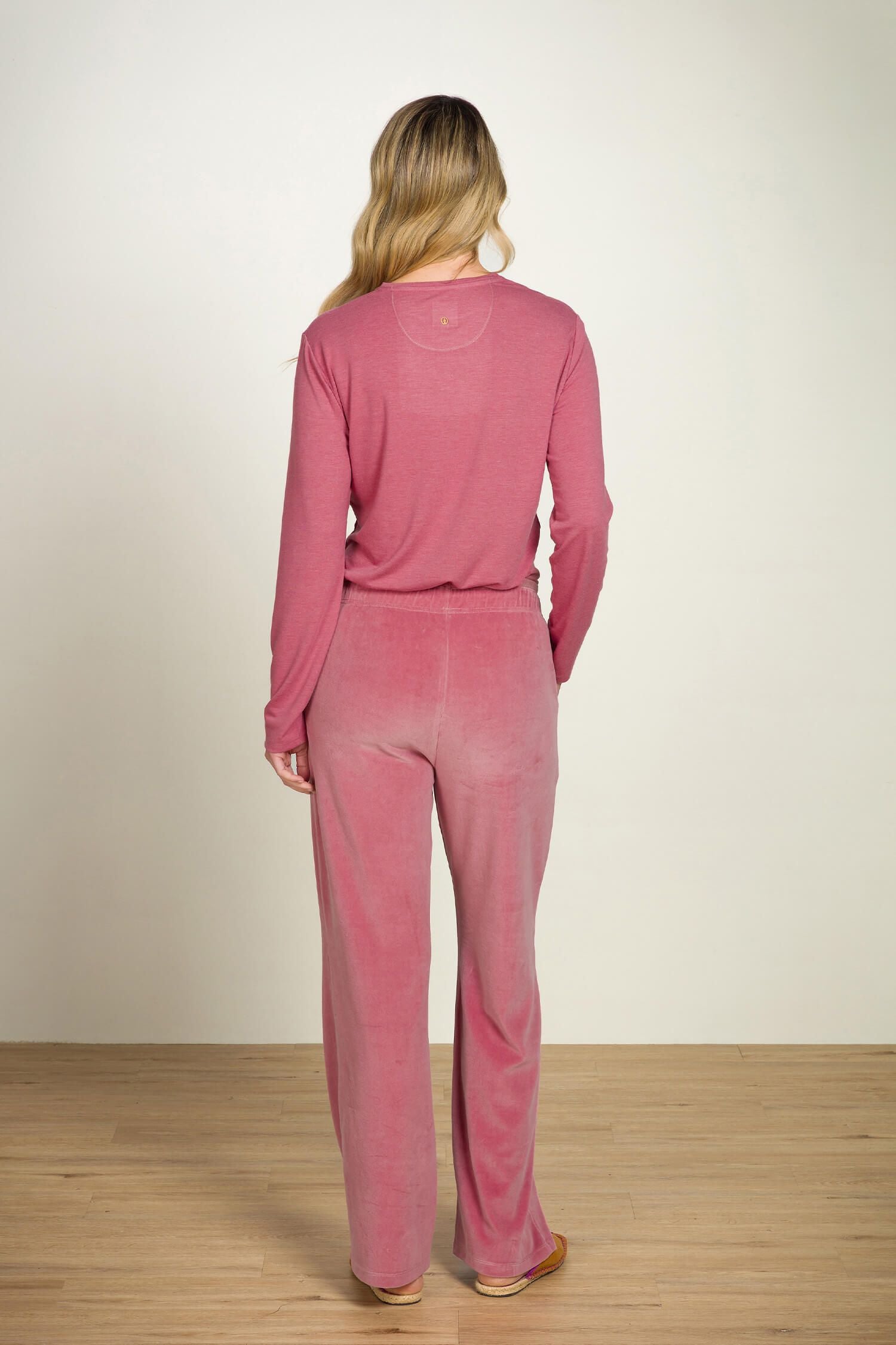 Dlouhé sametové kalhoty Britta Pink - Pip Studio