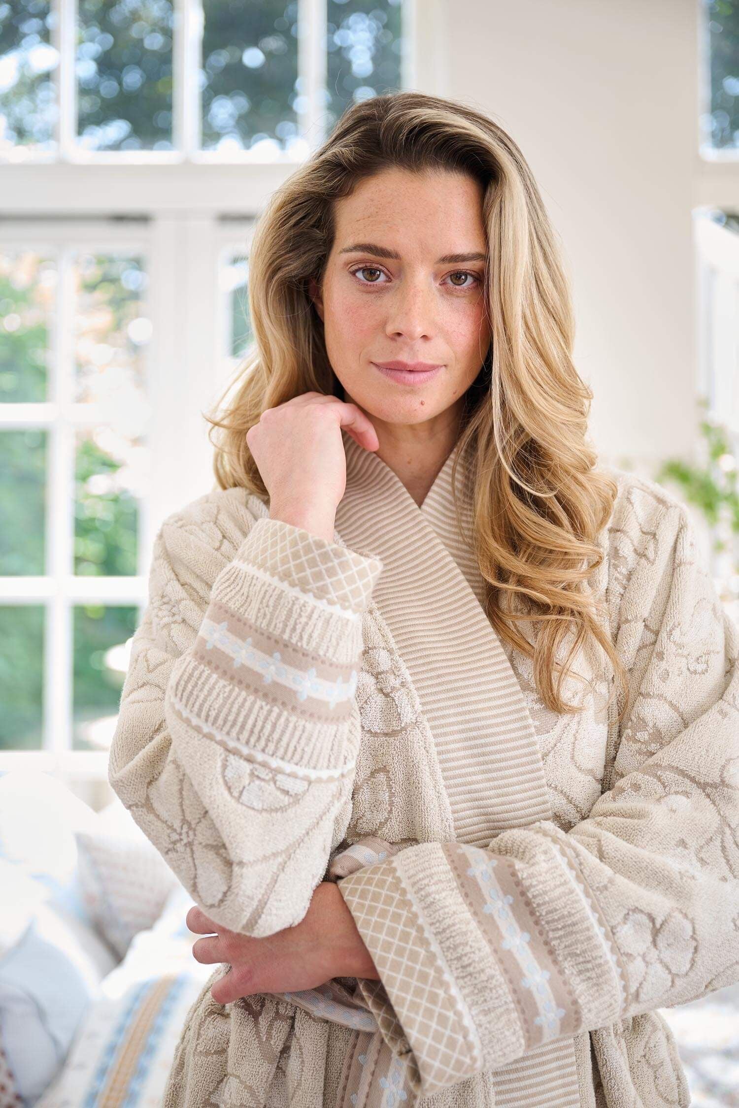 Župan Jasmin Jacquard Sand - Pip Studio