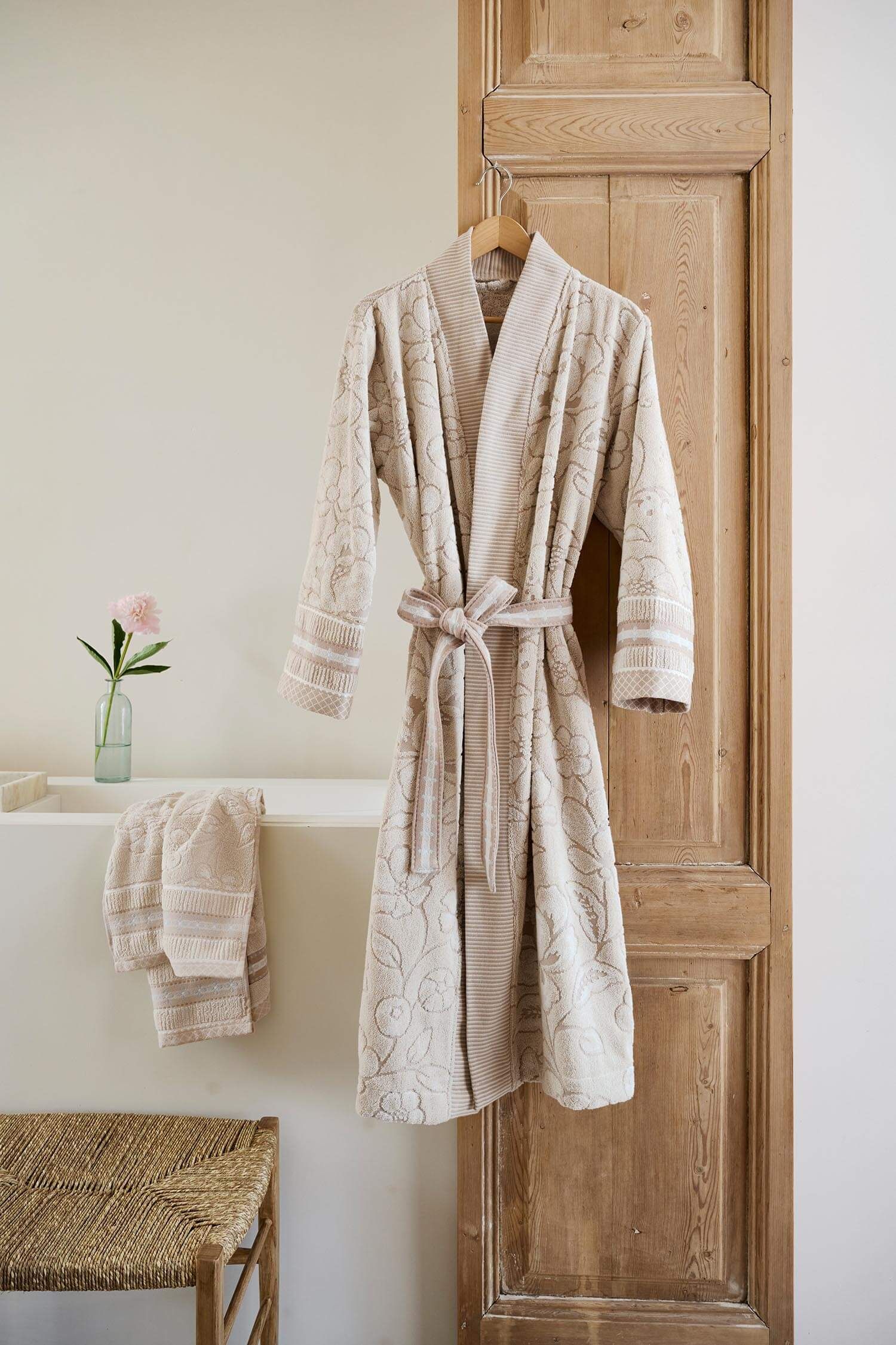 Župan Jasmin Jacquard Sand - Pip Studio