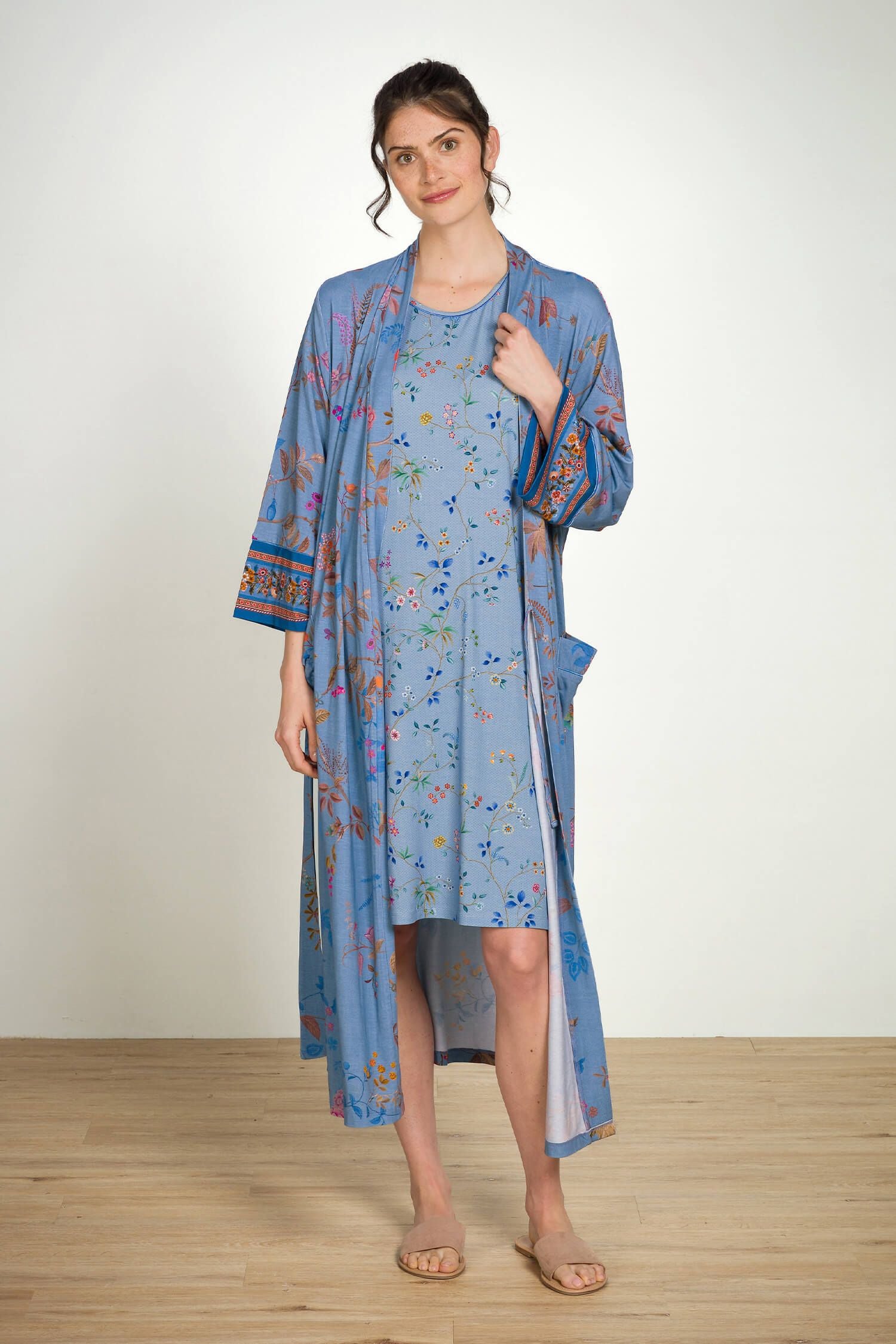Kimono Noa Bodhi Flower Blue - Pip Studio