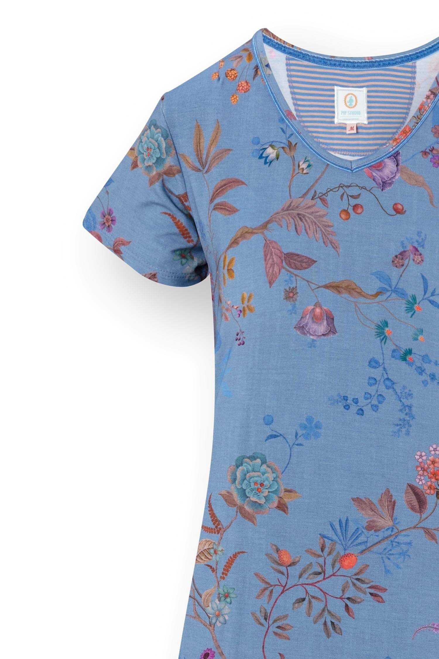 Noční košile Djoy Bodhi Flower Blue - Pip Studio